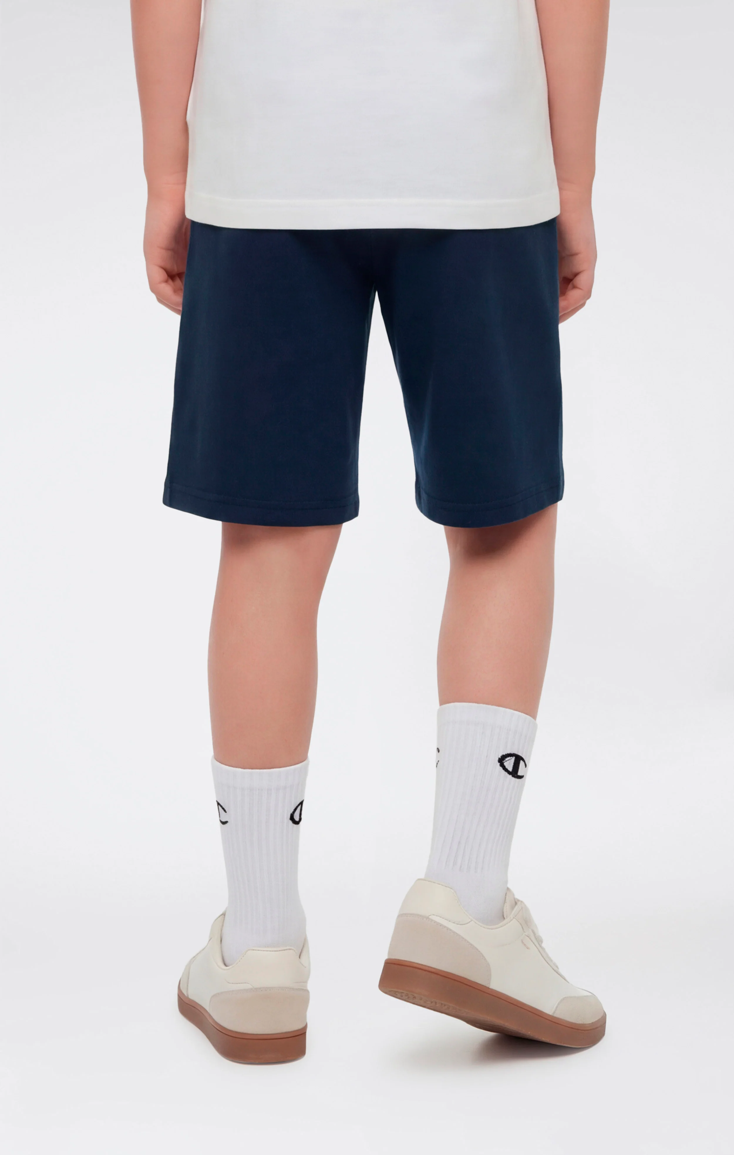 Boys’ Bermuda Shorts with Small Embroidered Logo Icons - Image 3