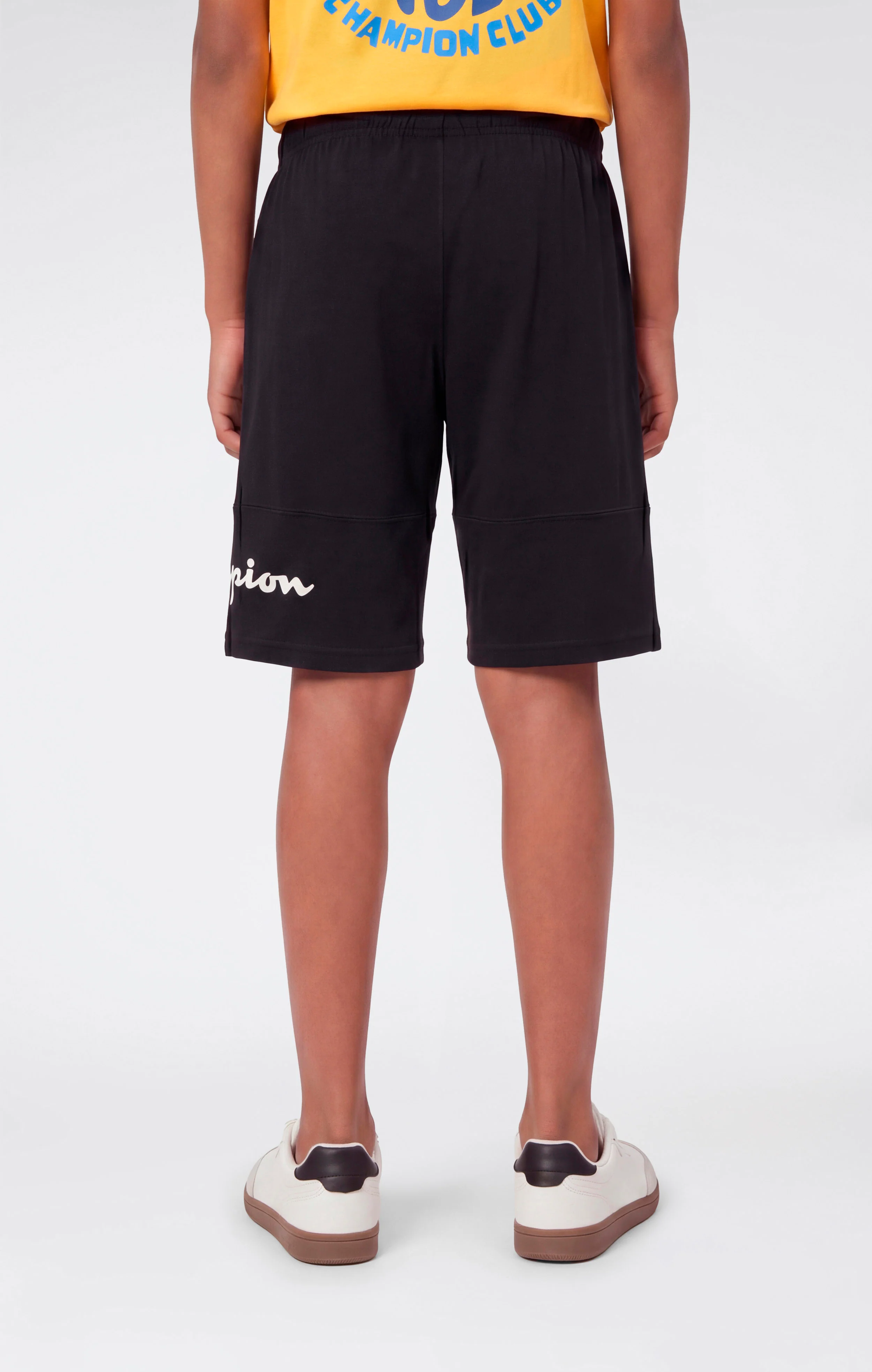 Boys’ Cotton Shorts with Maxi Printed Logo - Image 3