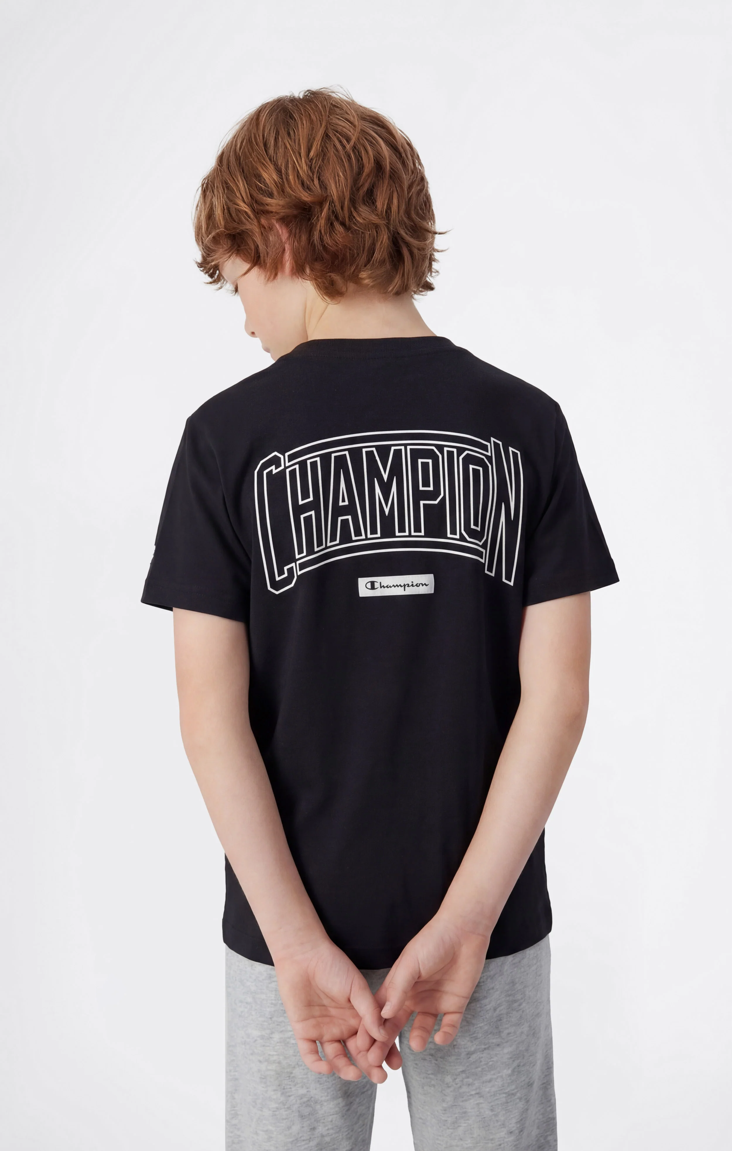 Boys’ Crewneck T-shirt with Puff Print - Image 3