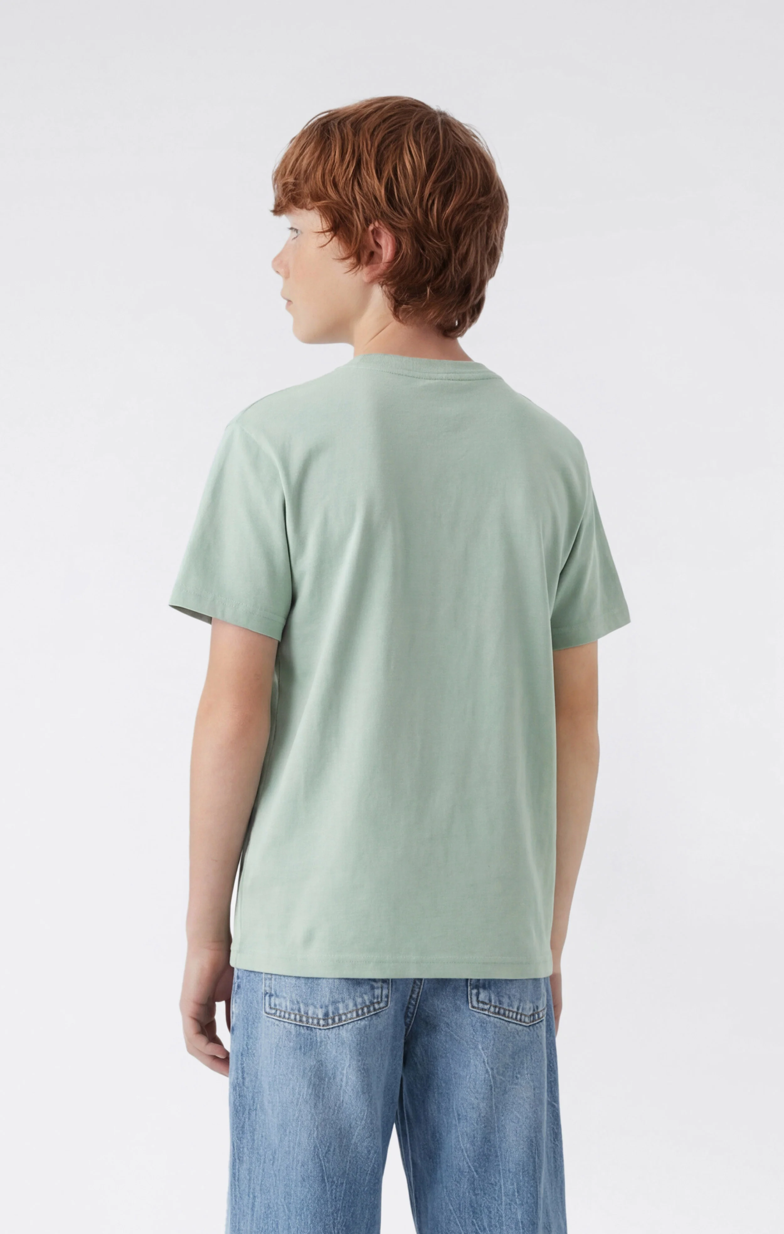 Boys’ Crewneck T-shirt with Puff Print - Image 3
