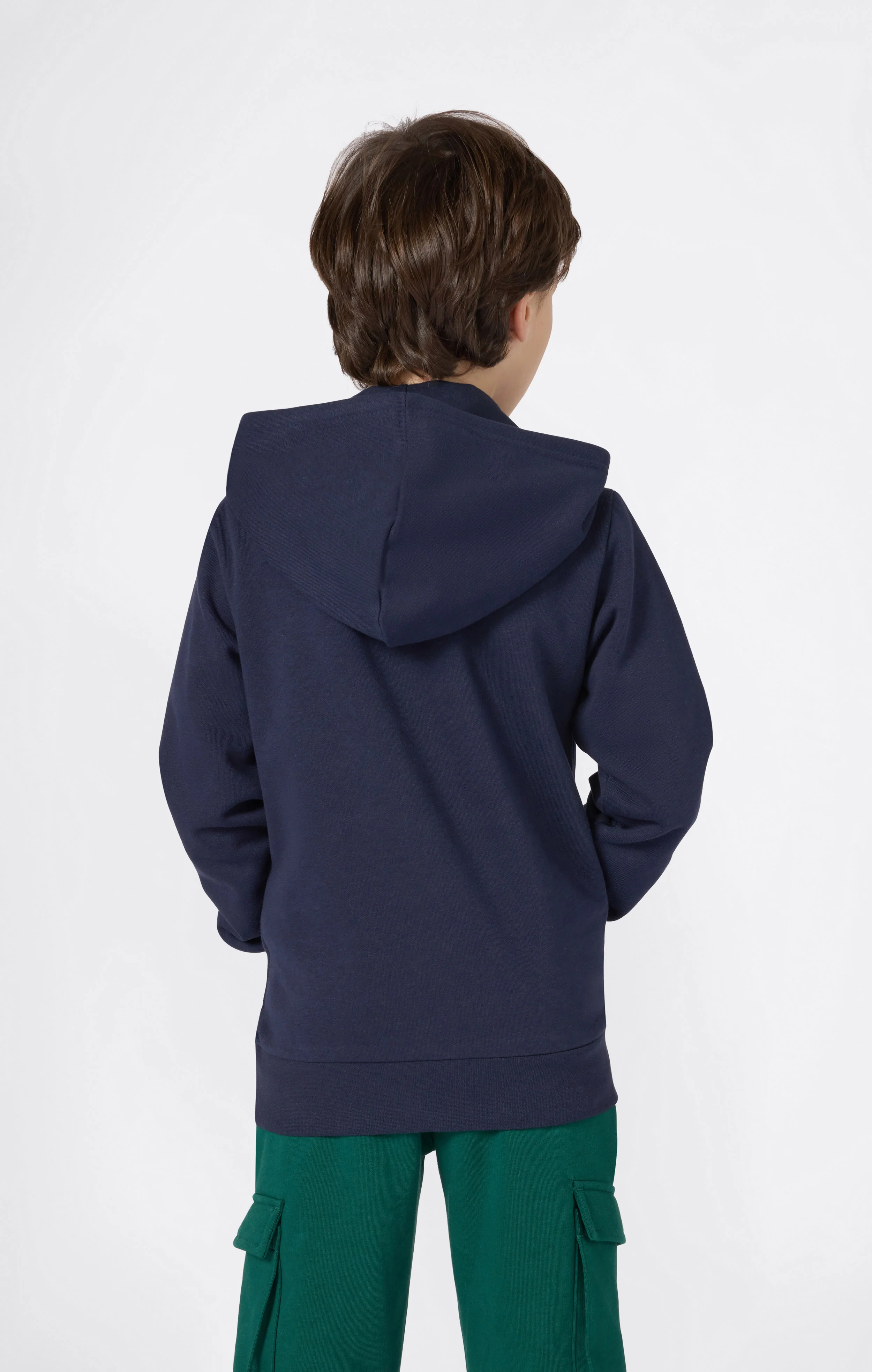 Boys’ Fleece Hoodie with Big Embroidered Logo Icons - Image 3