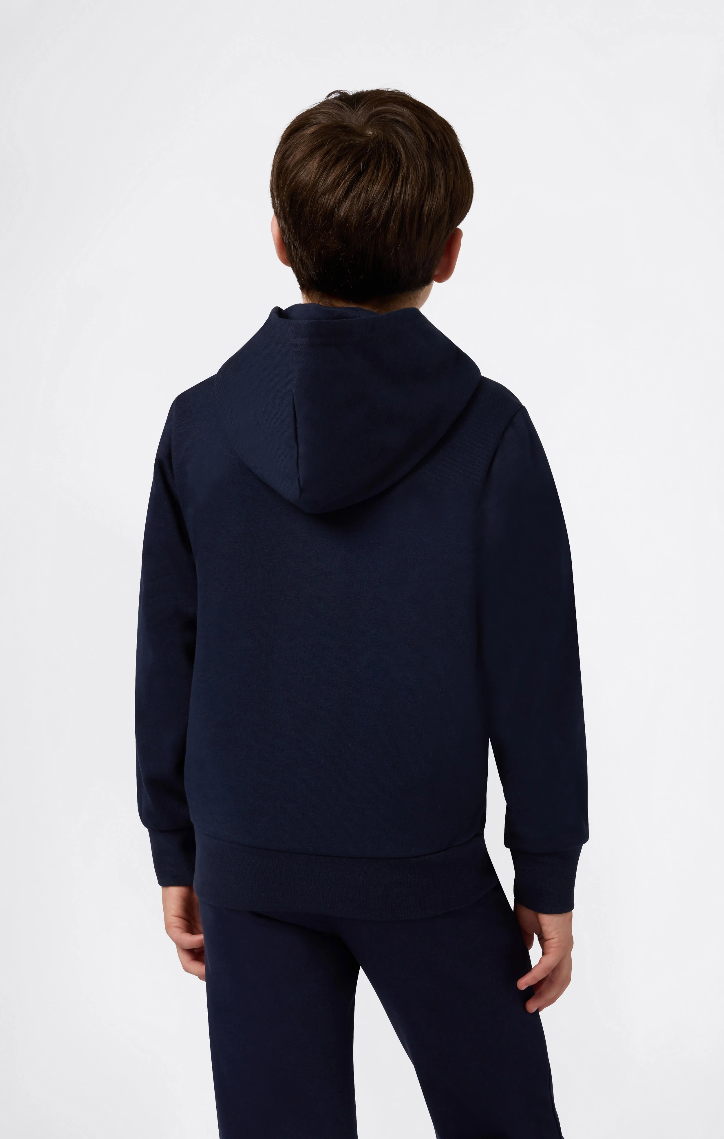 Boys’ Fleece Hoodie with Small Embroidered Logo Icons - Image 3