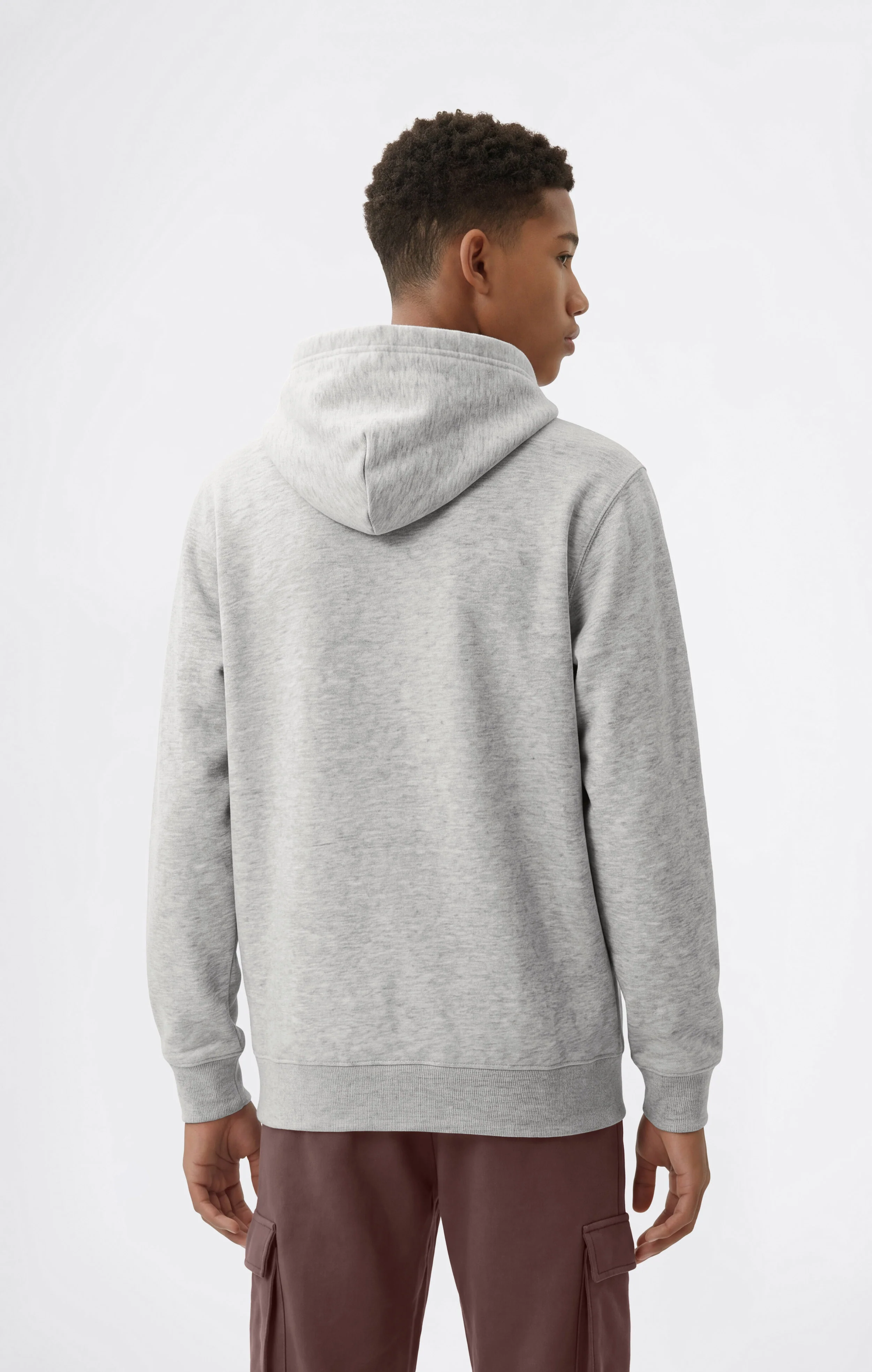 Boys’ Fleece Hoodie with Small Embroidered Logo Icons - Image 3