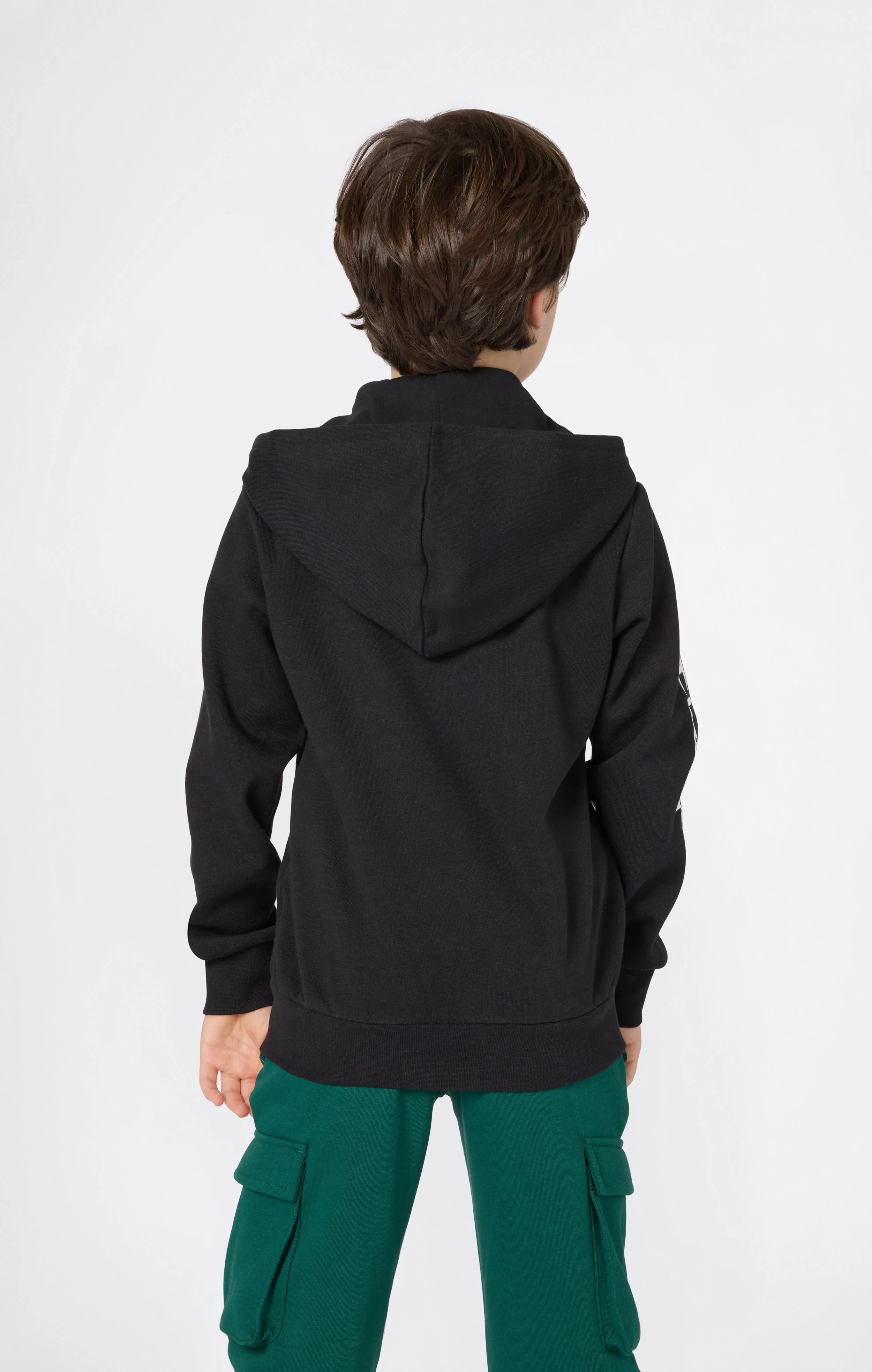 Boys’ Full Zip Fleece Hoodie Icons - Image 3