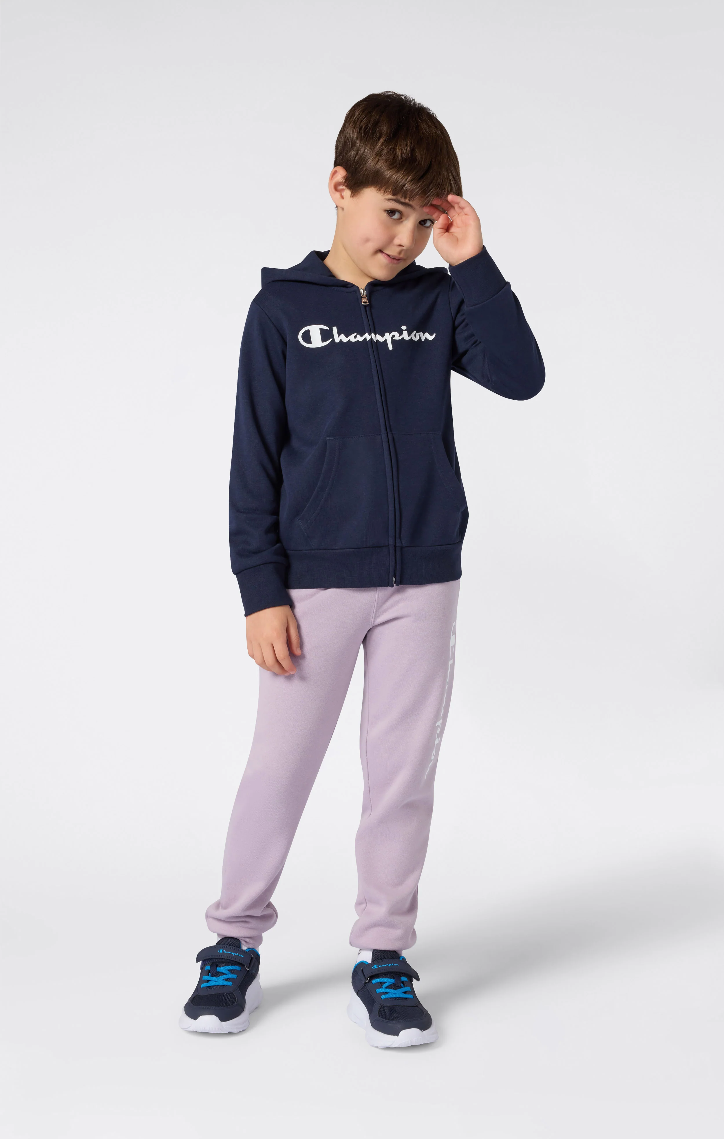 Boys' Full Zip Hoodie with Maxi Logo - Image 3