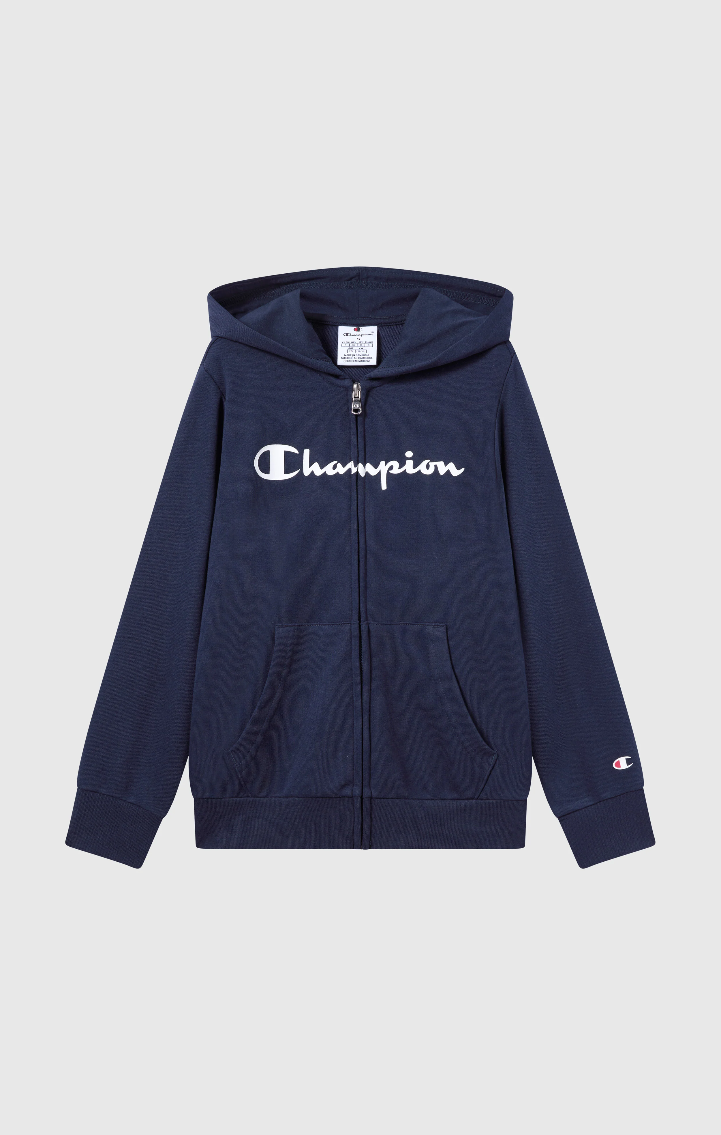 Boys' Full Zip Hoodie with Maxi Logo - Image 4