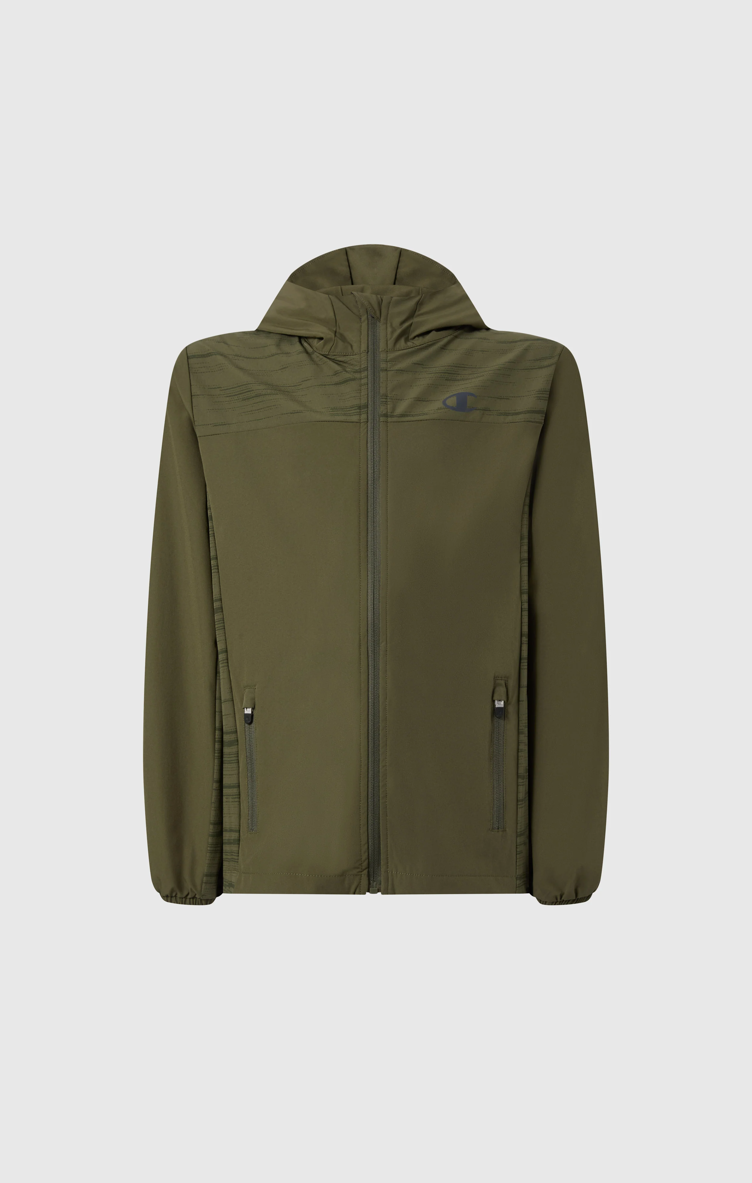 Boys’ Hooded Full Zip Jacket In Stretch Nylon - Image 4
