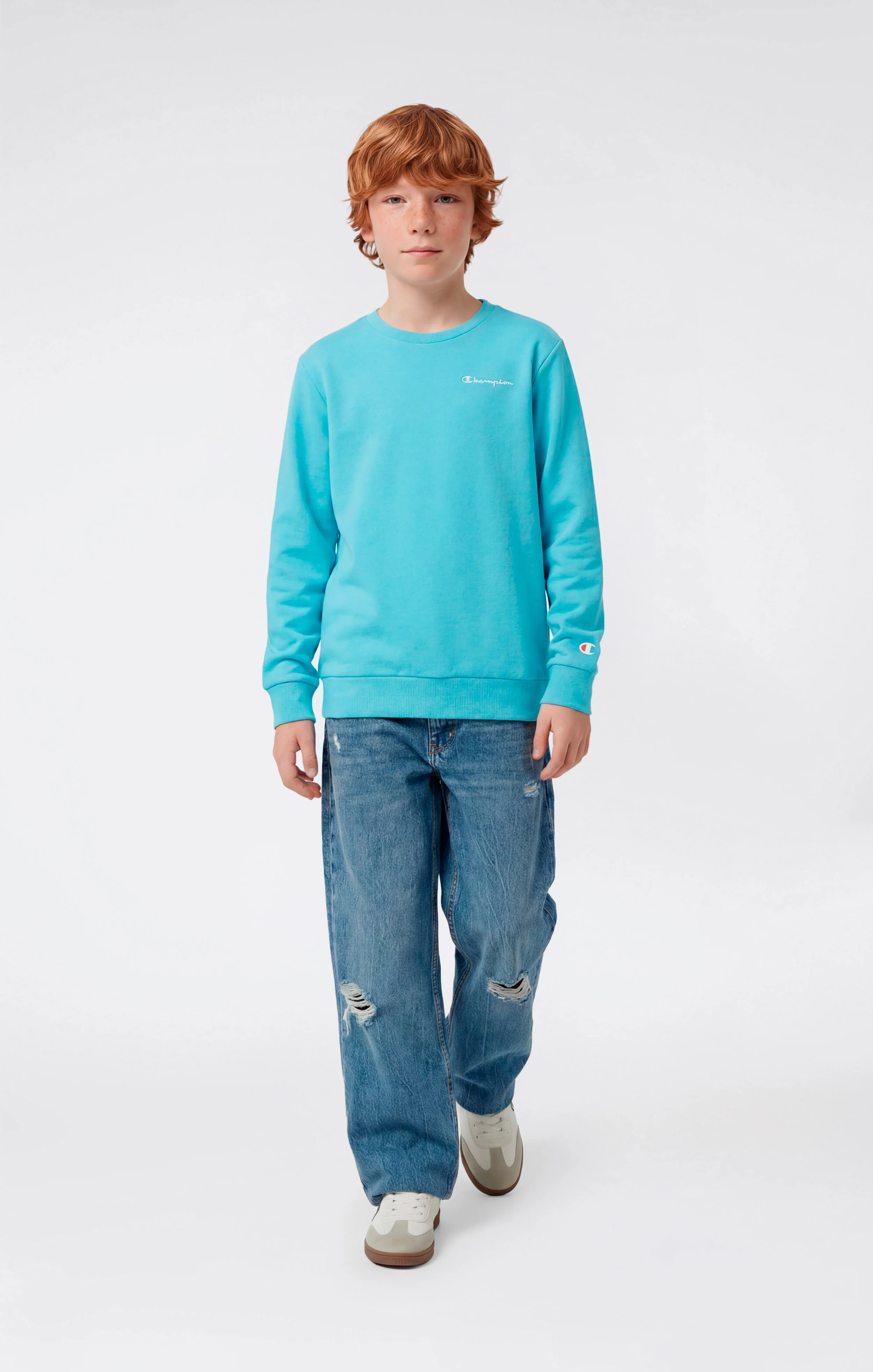 Boys’ Lightweight Crewneck Sweatshirt Icons - Image 2