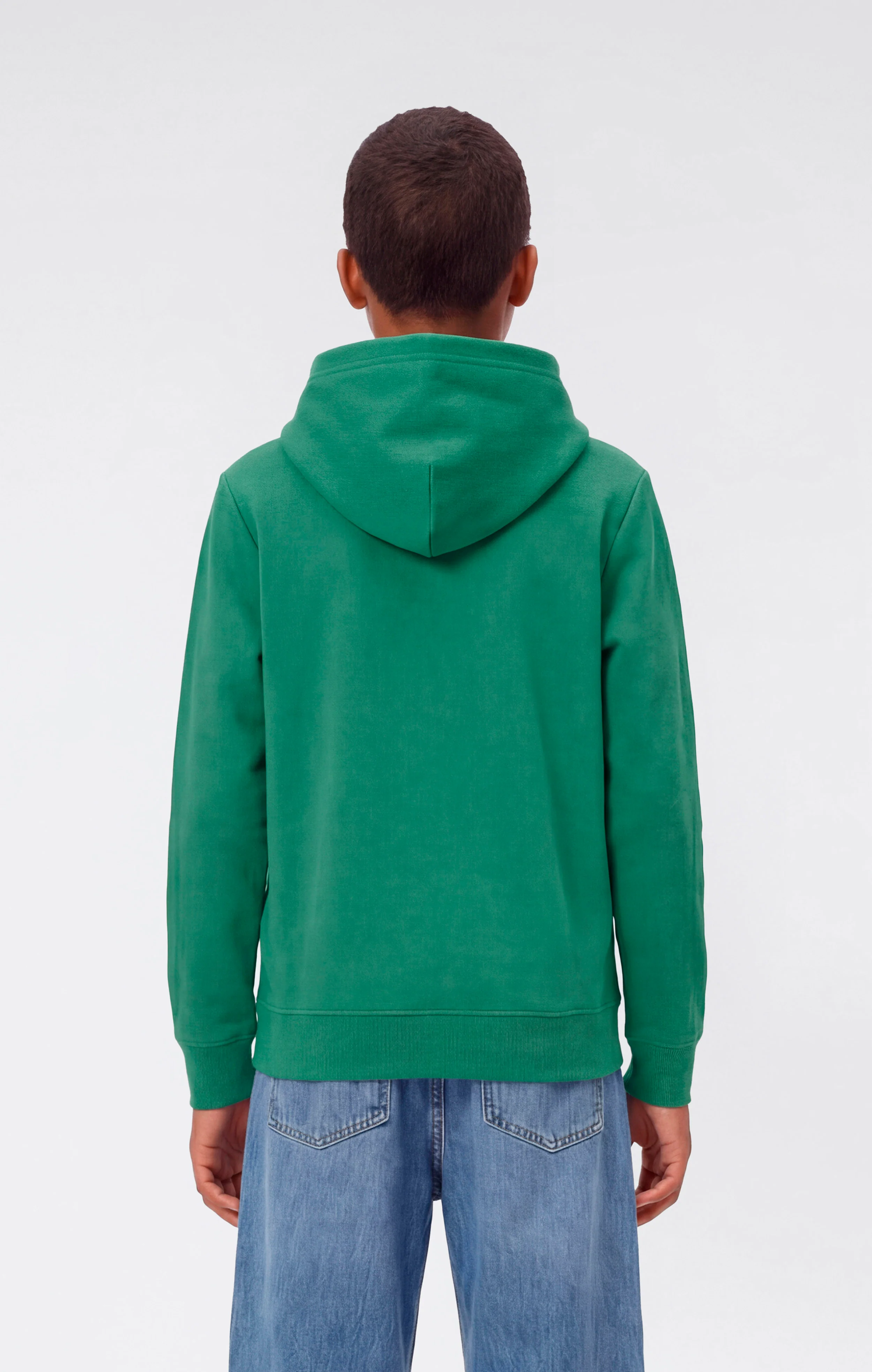 Boys’ Lightweight Hooded Sweatshirt with Maxi Printed Logo - Image 3