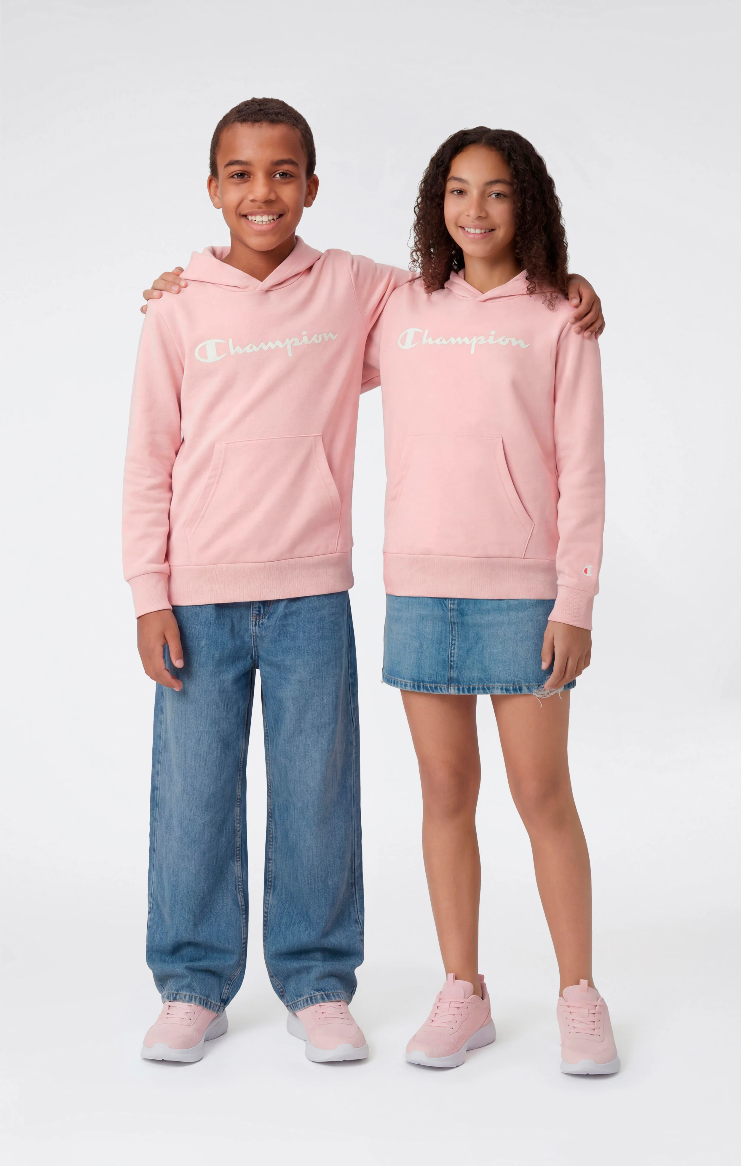 Boys’ Lightweight Hooded Sweatshirt with Maxi Printed Logo - Image 2