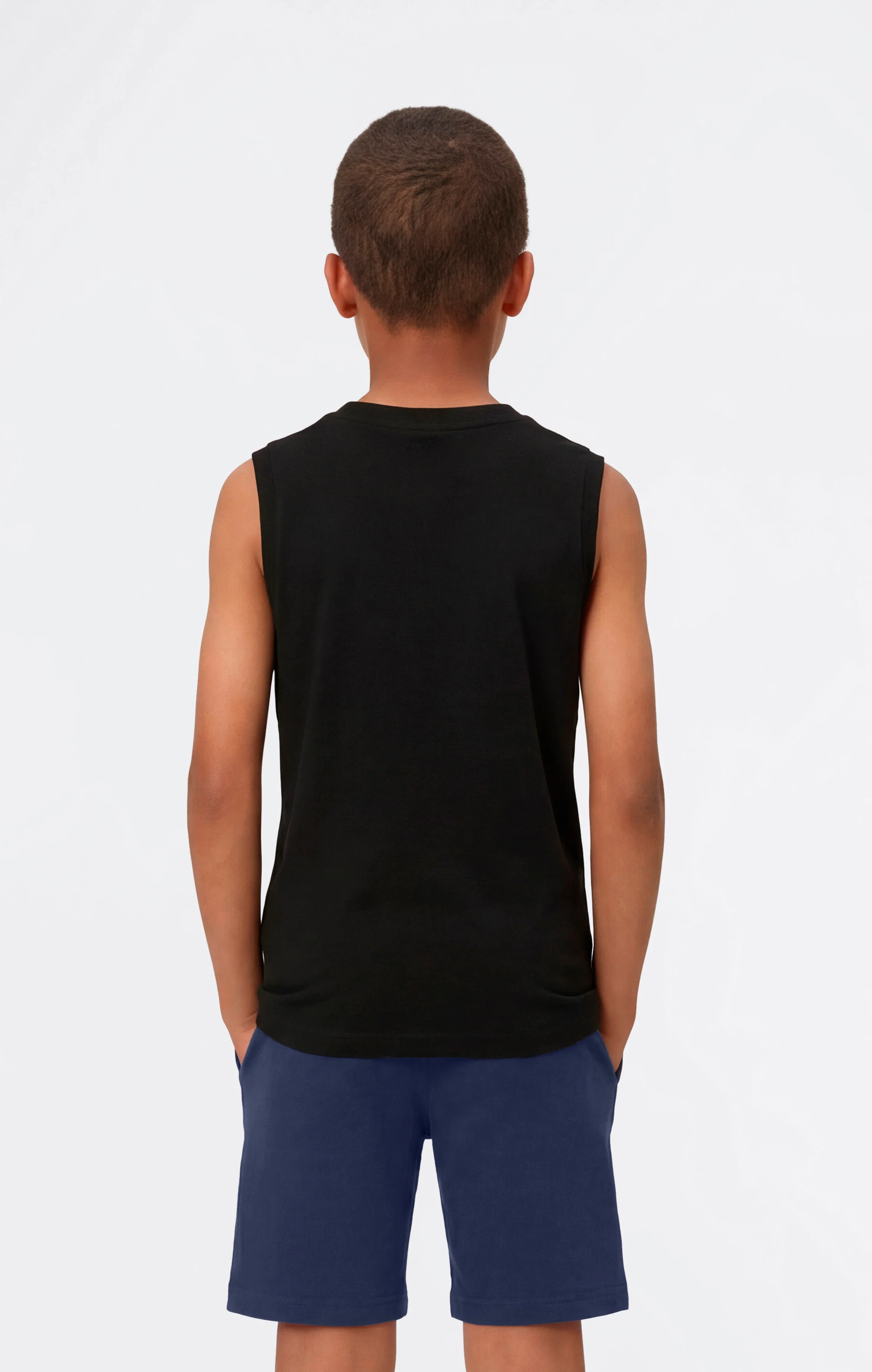 Boys’ Tank Top with Small Logo Icons - Image 3