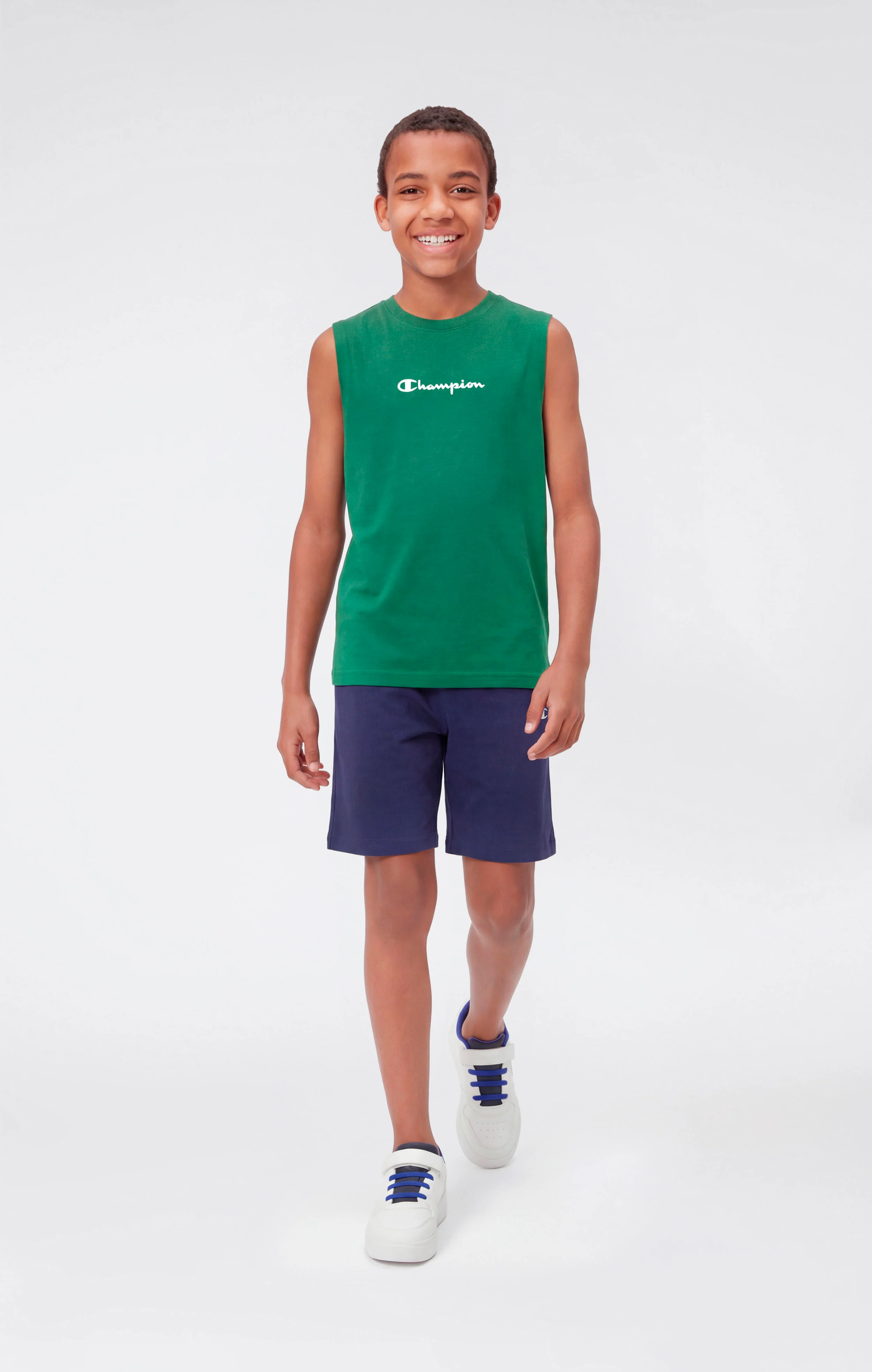 Boys’ Tank Top with Small Logo Icons - Image 2