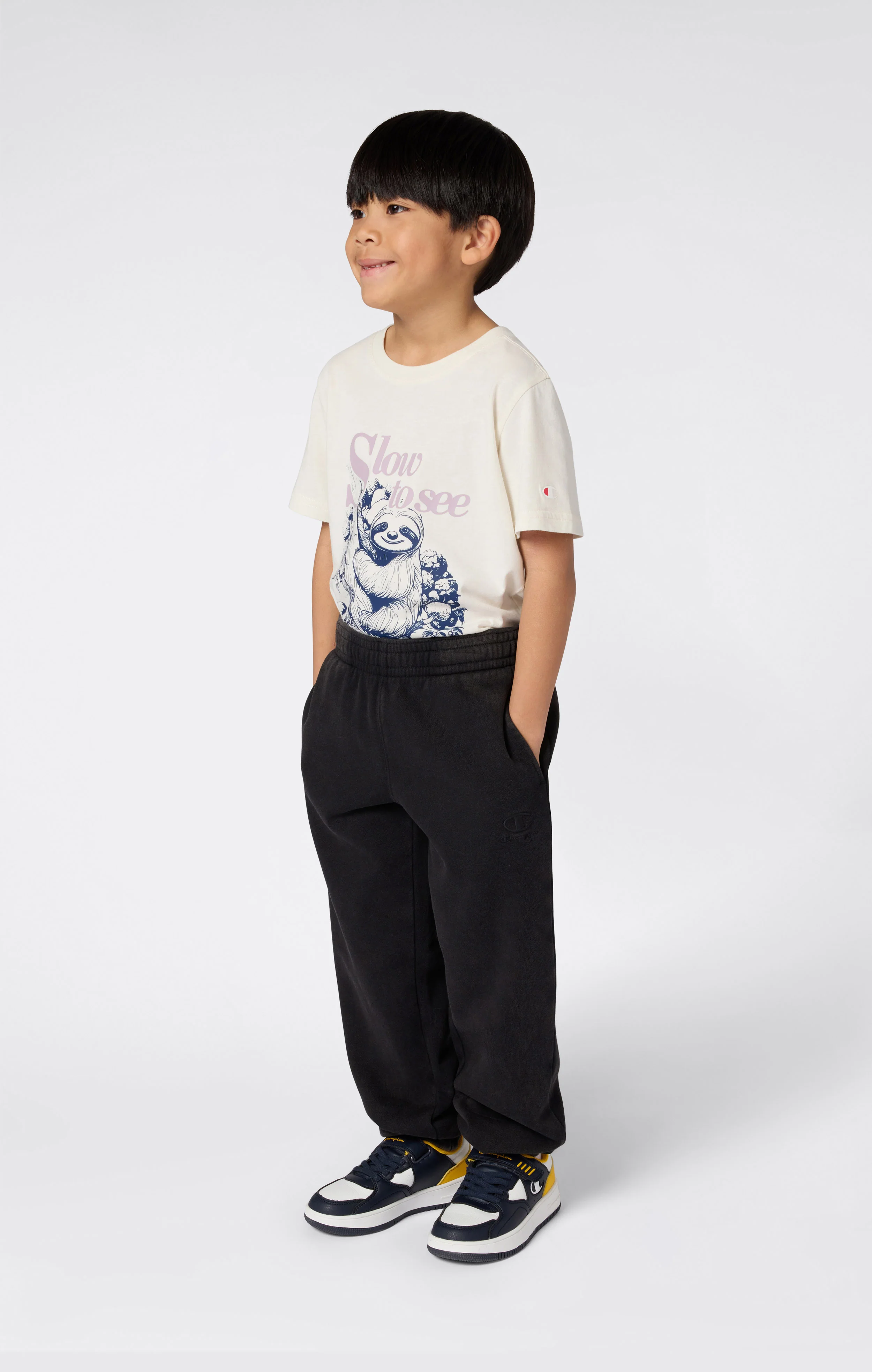 Boys’ Washed Rib Cuff Fleece Joggers Icons - Image 3