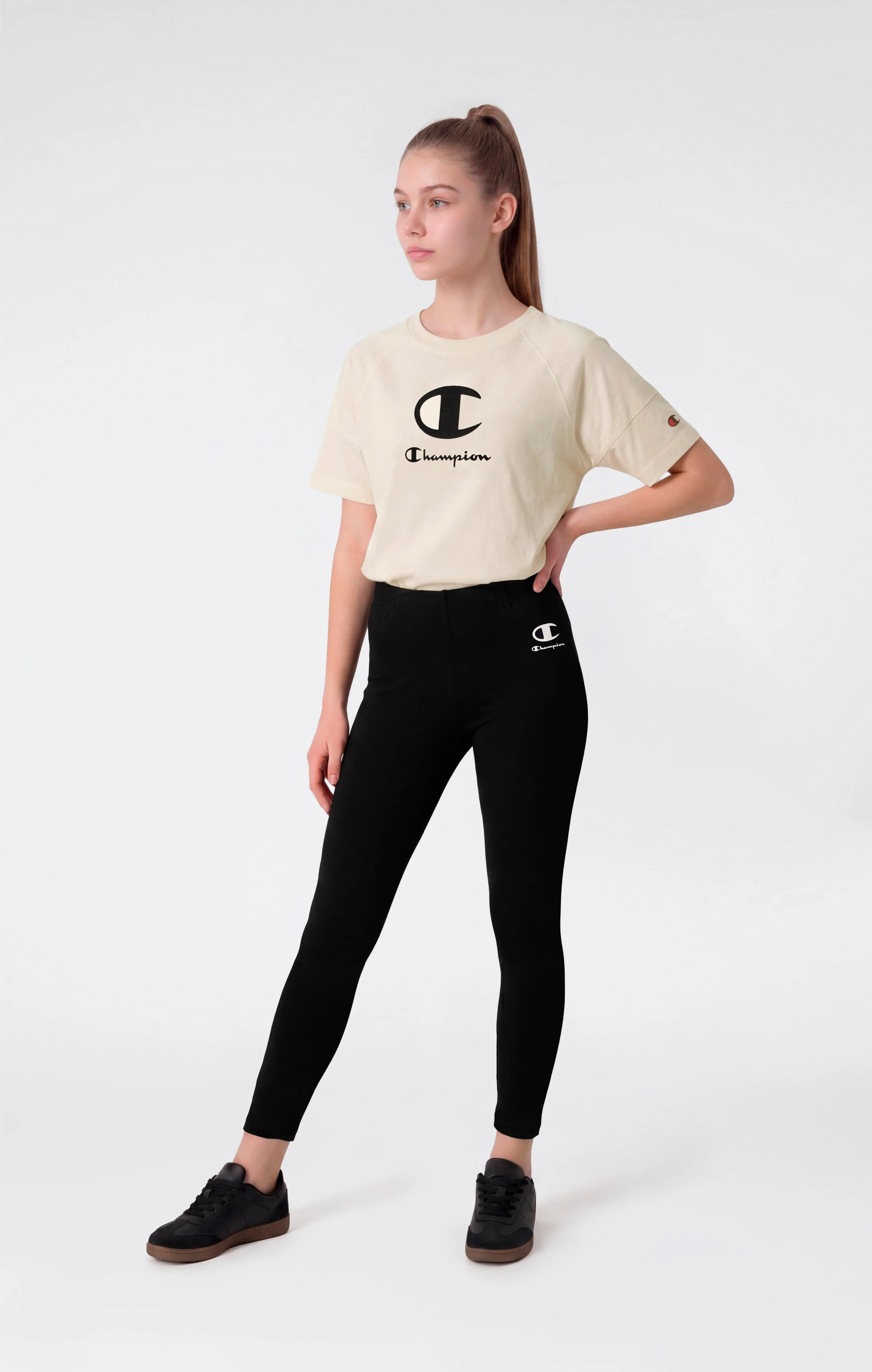 Girls' Cotton Stretch Leggings - Image 2