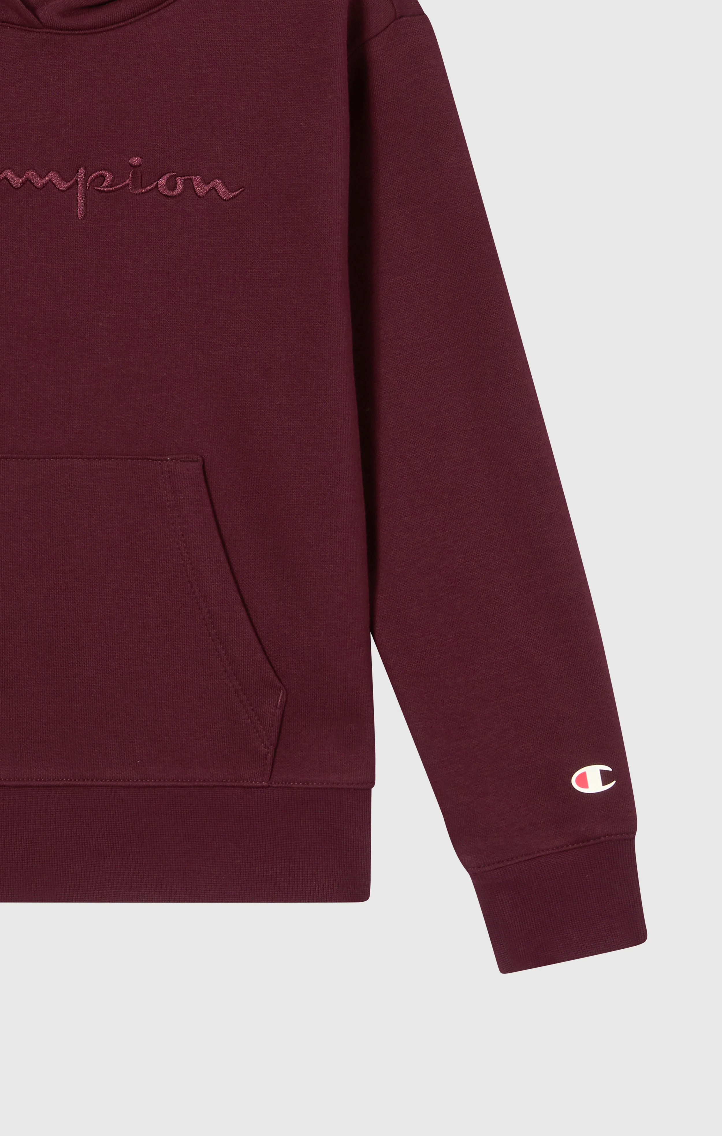 Girls’ Fleece Hoodie with Big Embroidered Logo Icons - Image 5