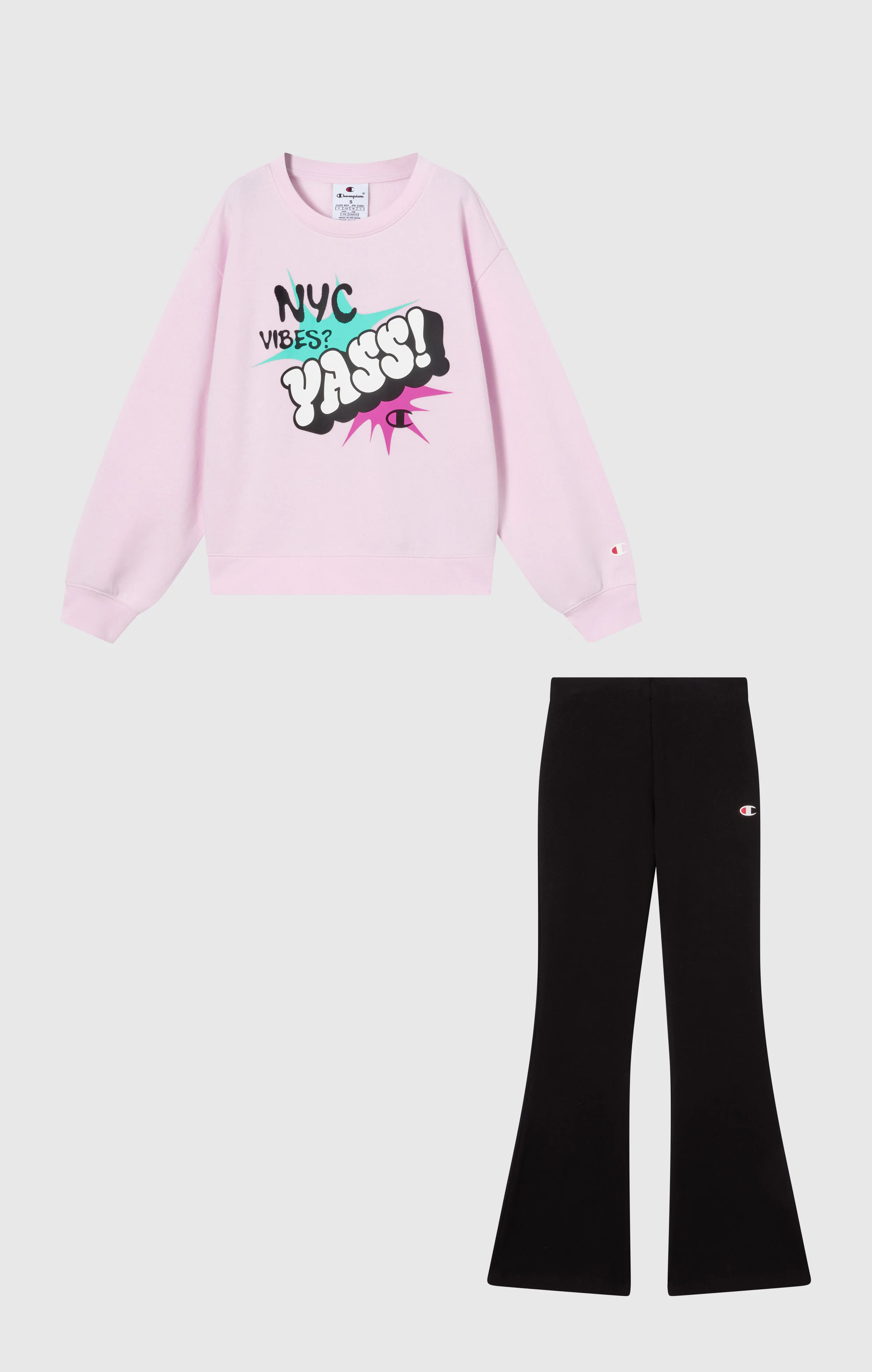 Girls' Fleece Sweatsuit with Graphic - Image 4