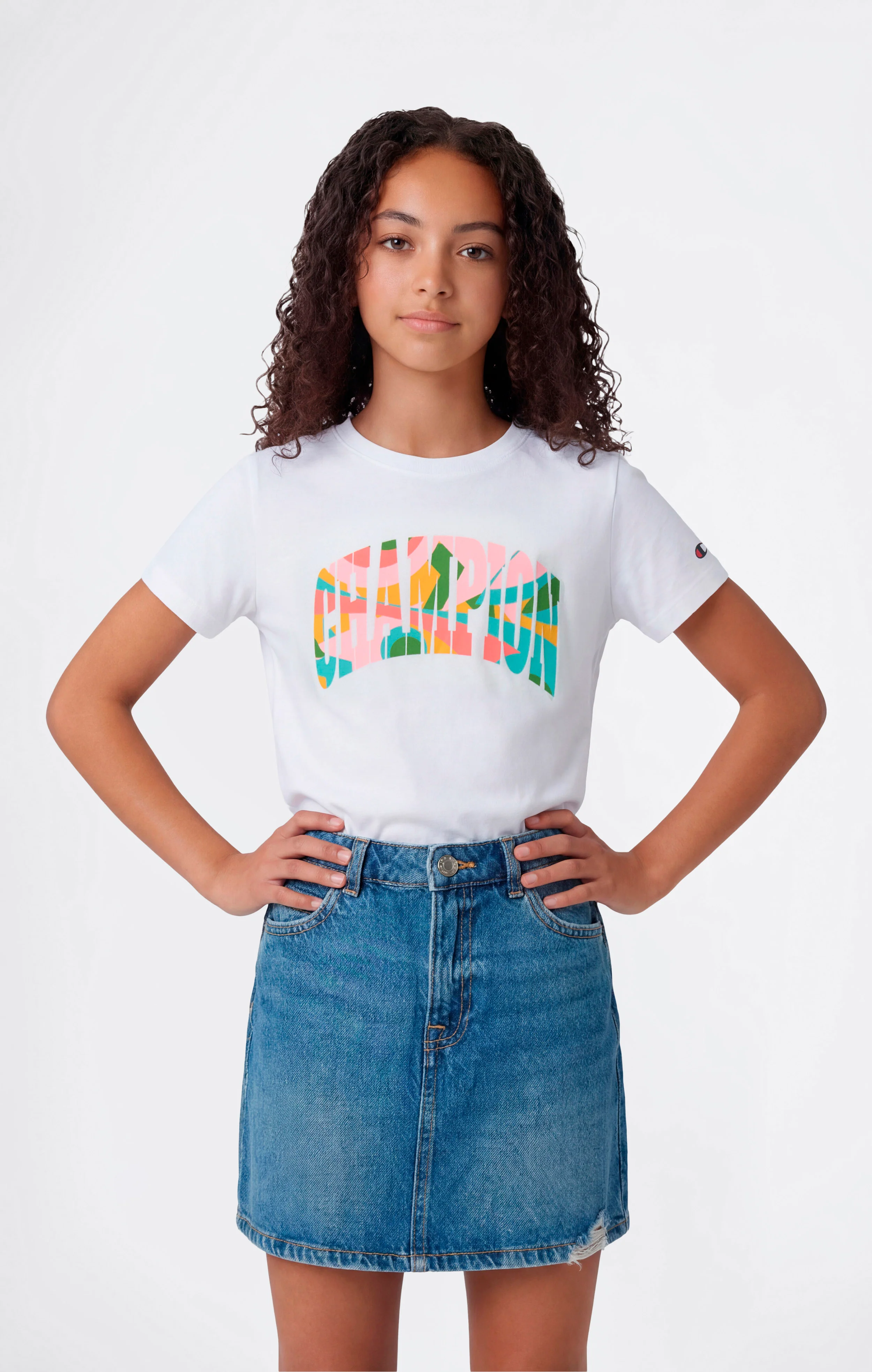 Girls’ Graphic Crewneck T-Shirt