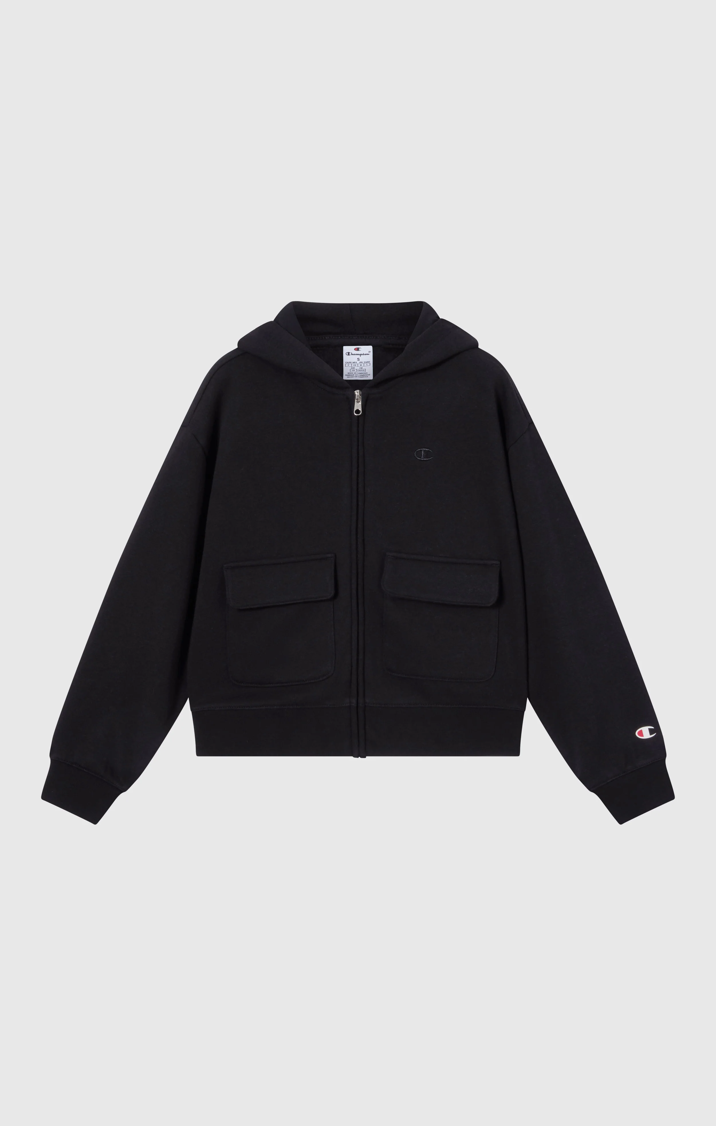 Girls’ Hooded Full Zip Fleece Sweatshirt Icons - Image 4