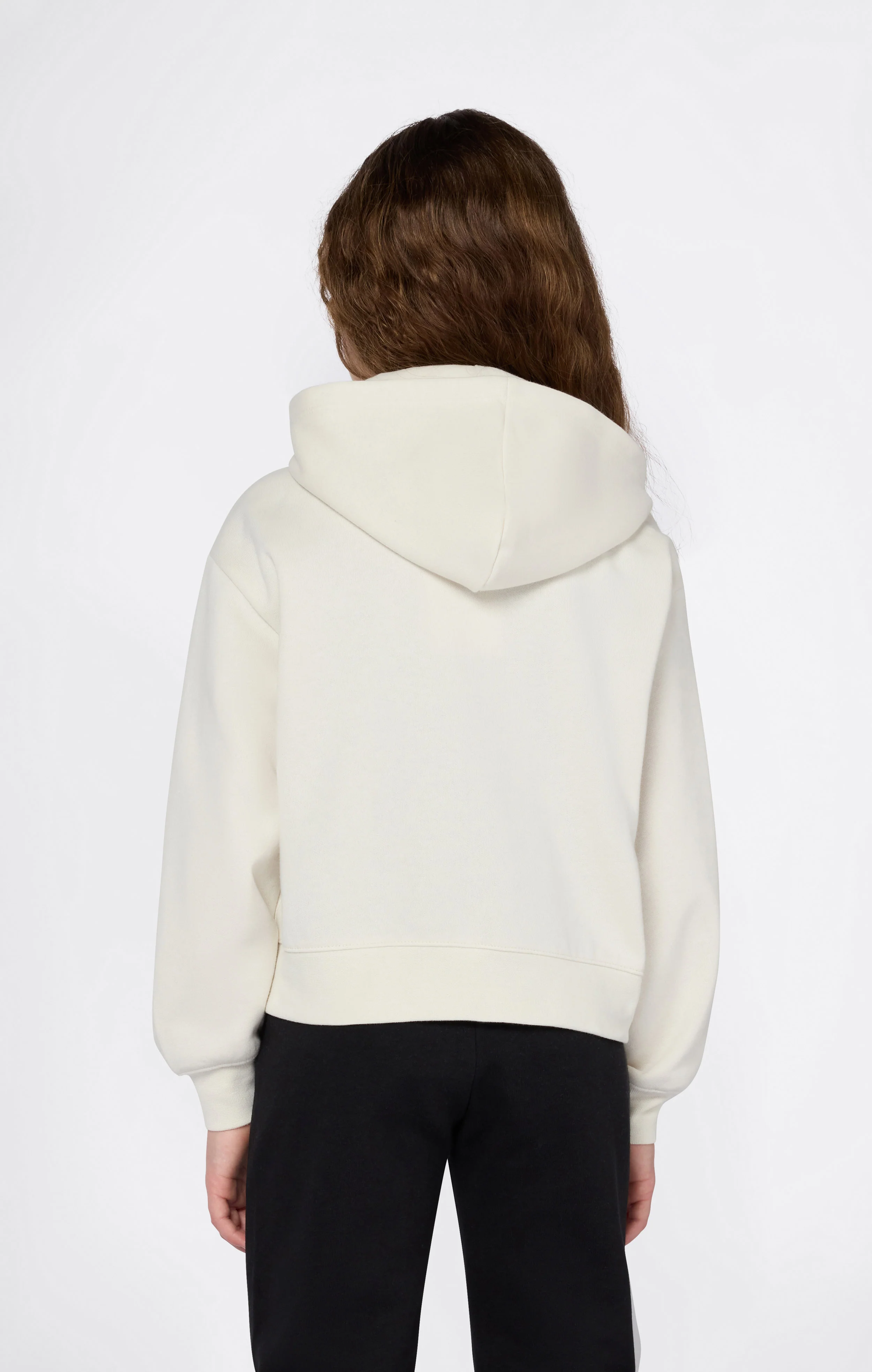 Girls’ Hooded Full Zip Fleece Sweatshirt Icons - Image 2