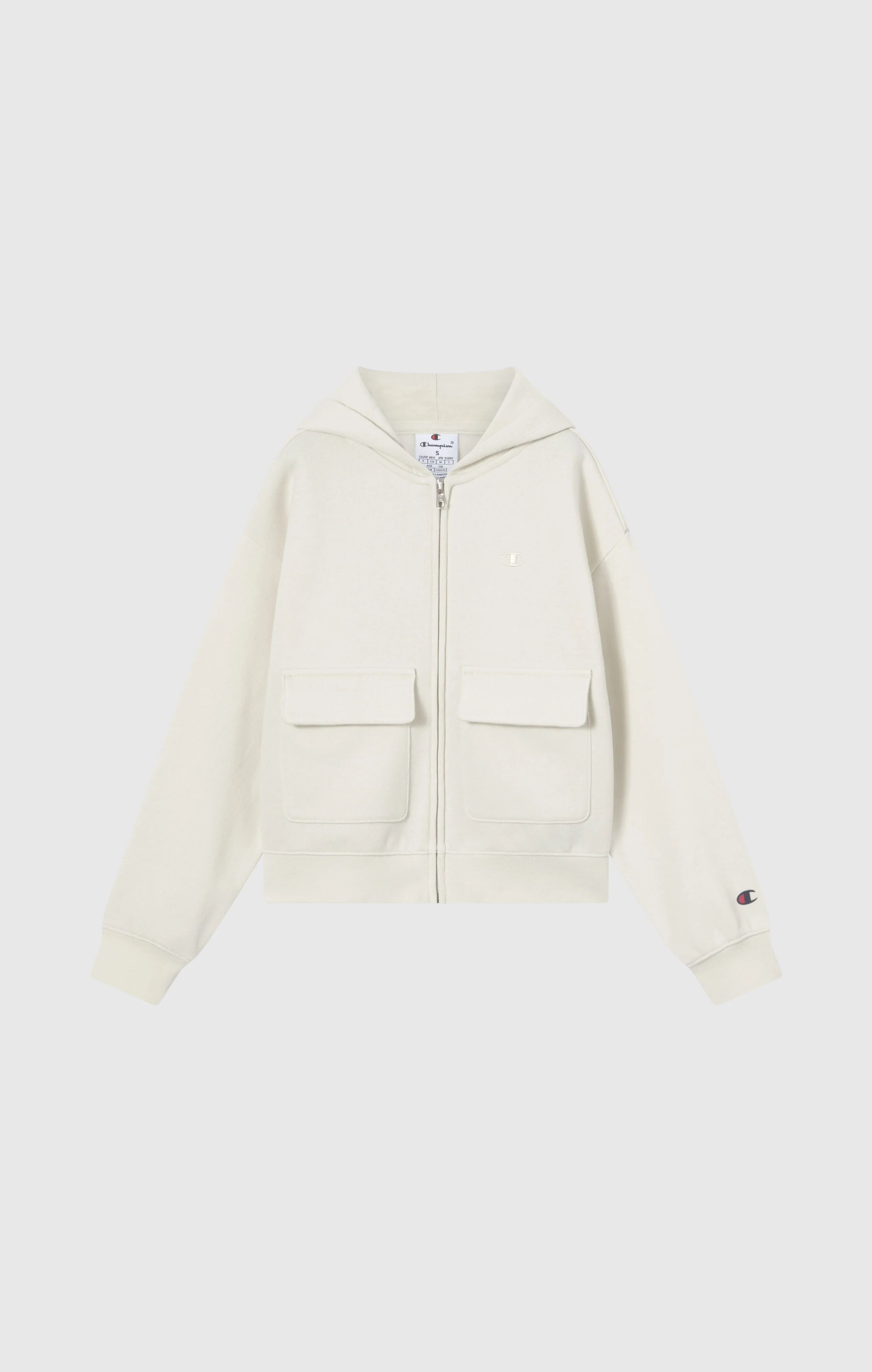 Girls’ Hooded Full Zip Fleece Sweatshirt Icons - Image 4