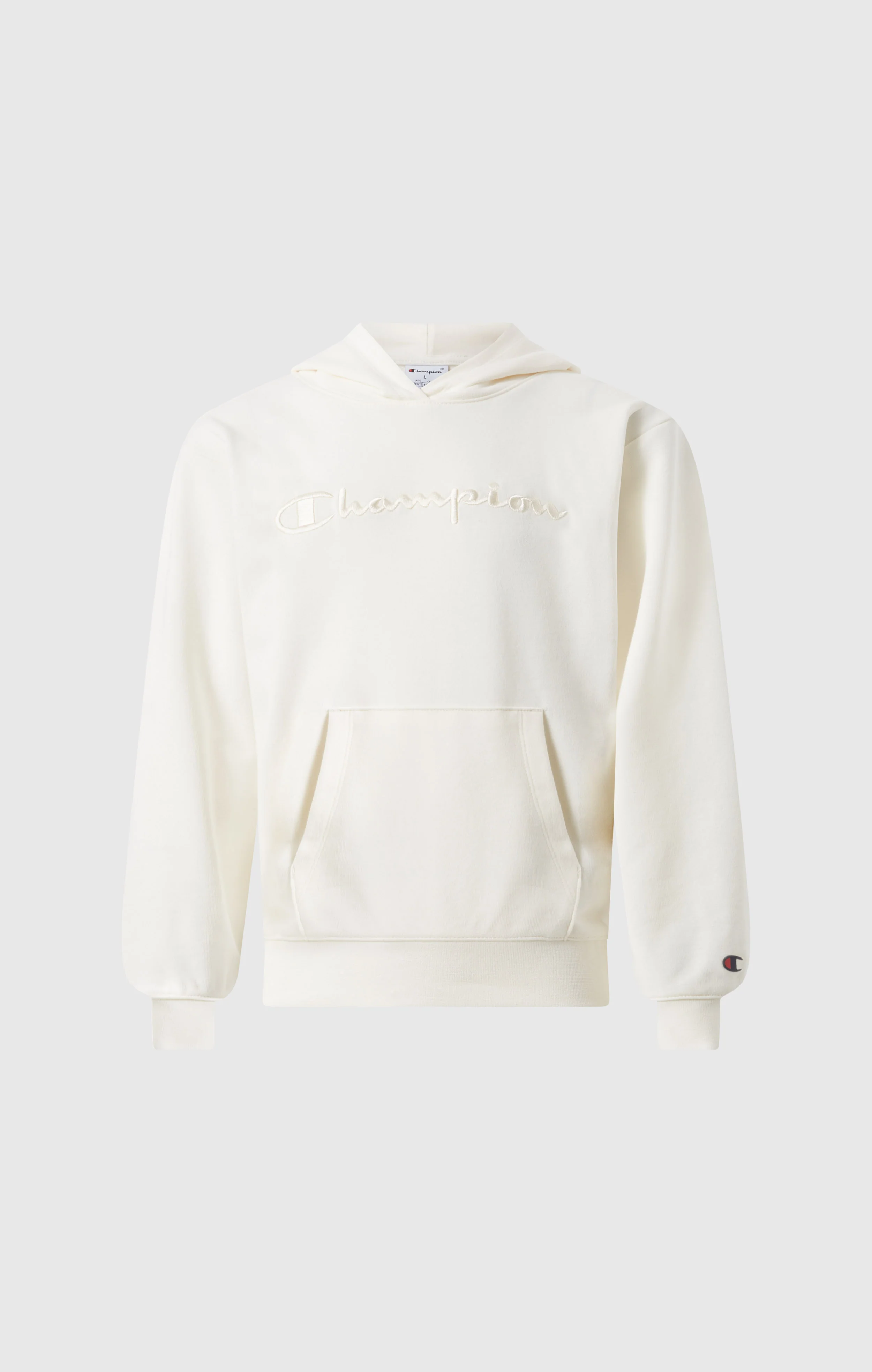 Girls’ Lightweight Hooded Sweatshirt with Tonal Embroidered Maxi Logo Icons - Image 4