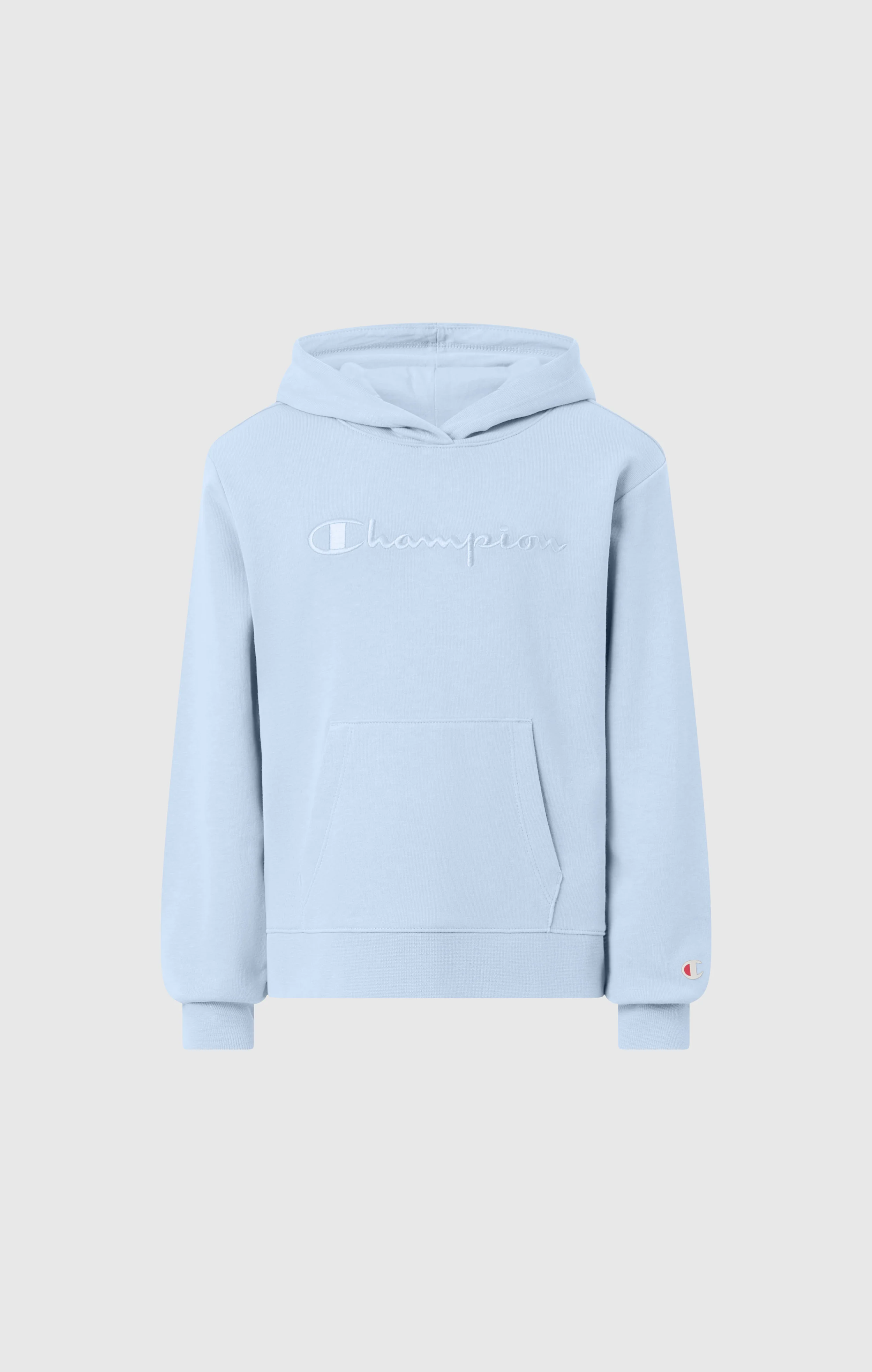 Girls’ Lightweight Hooded Sweatshirt with Tonal Embroidered Maxi Logo Icons - Image 4