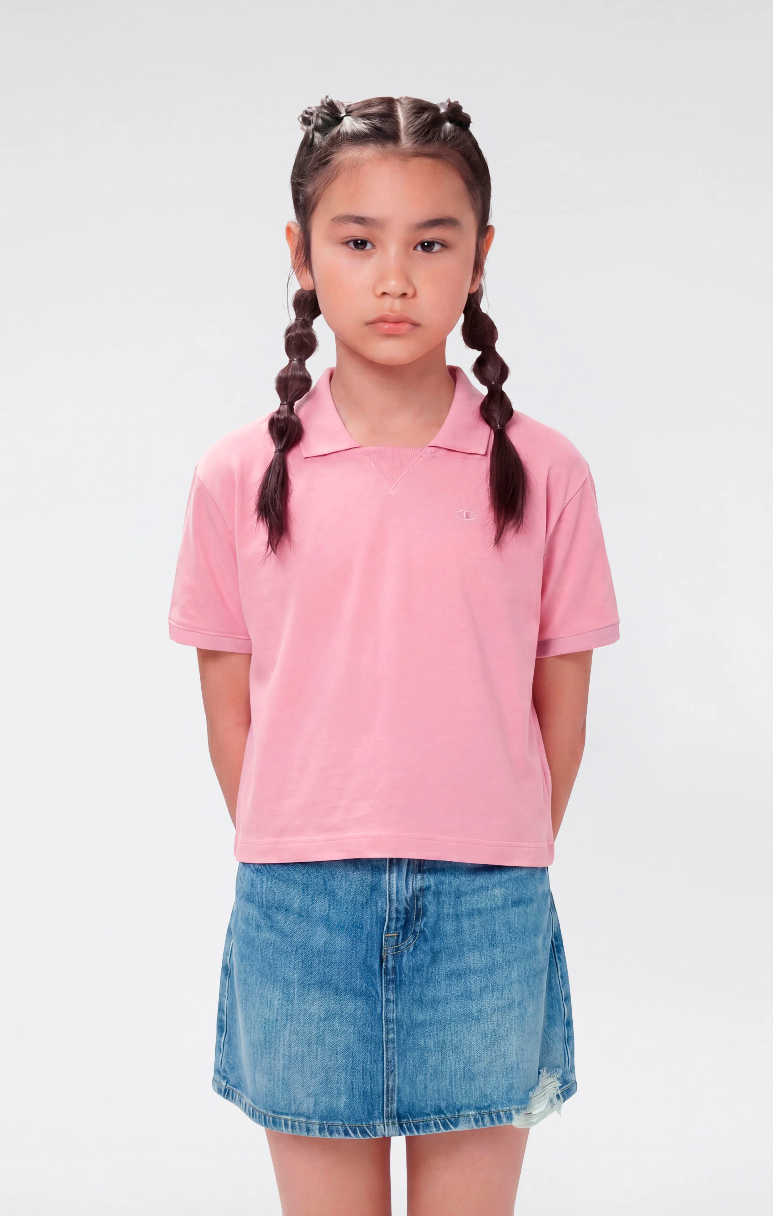 Girls’ Lightweight Jersey Polo Shirt Icons
