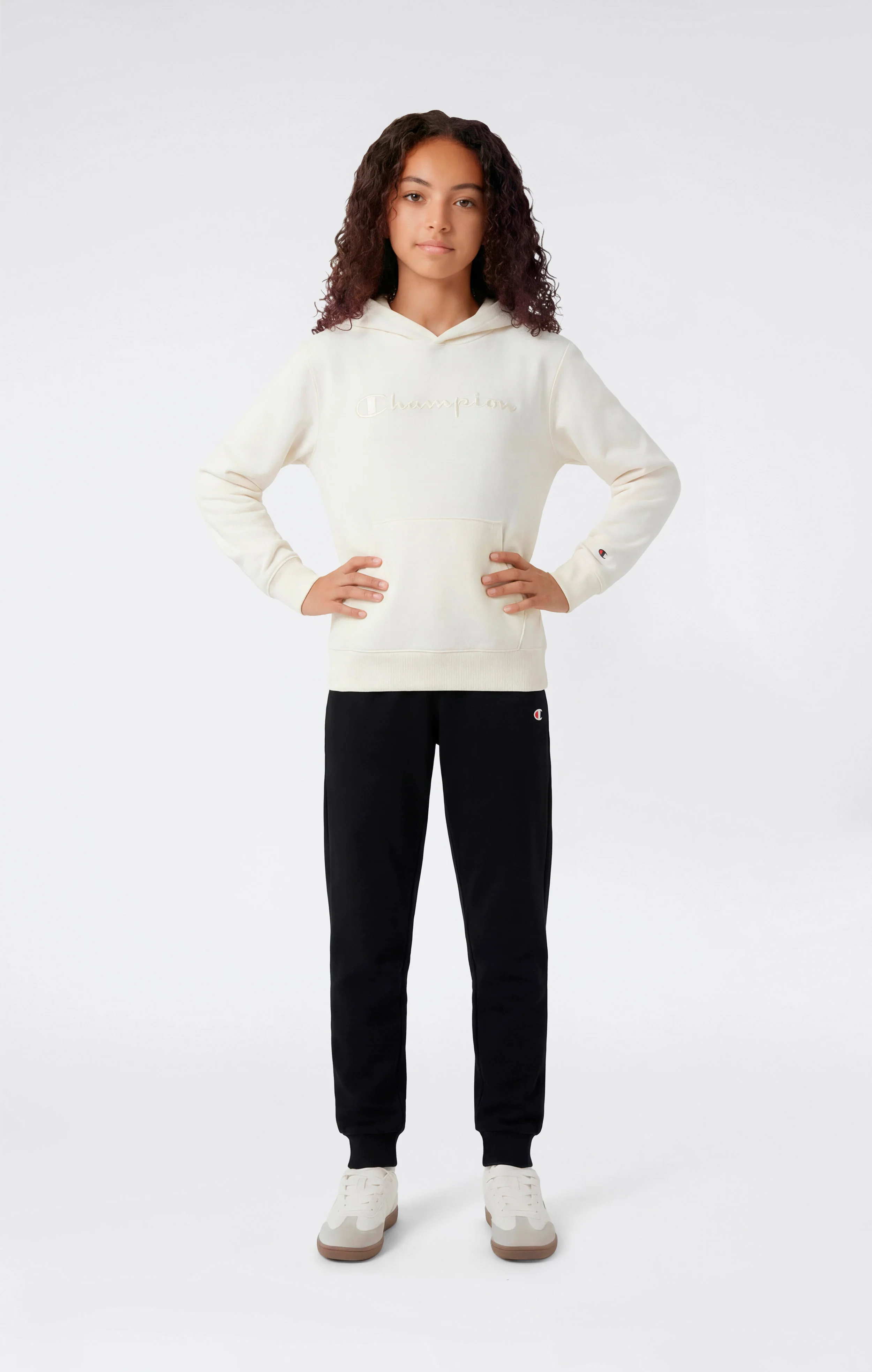 Girls’ Lightweight Jogger Pants with Rib Cuffs Icons - Image 2