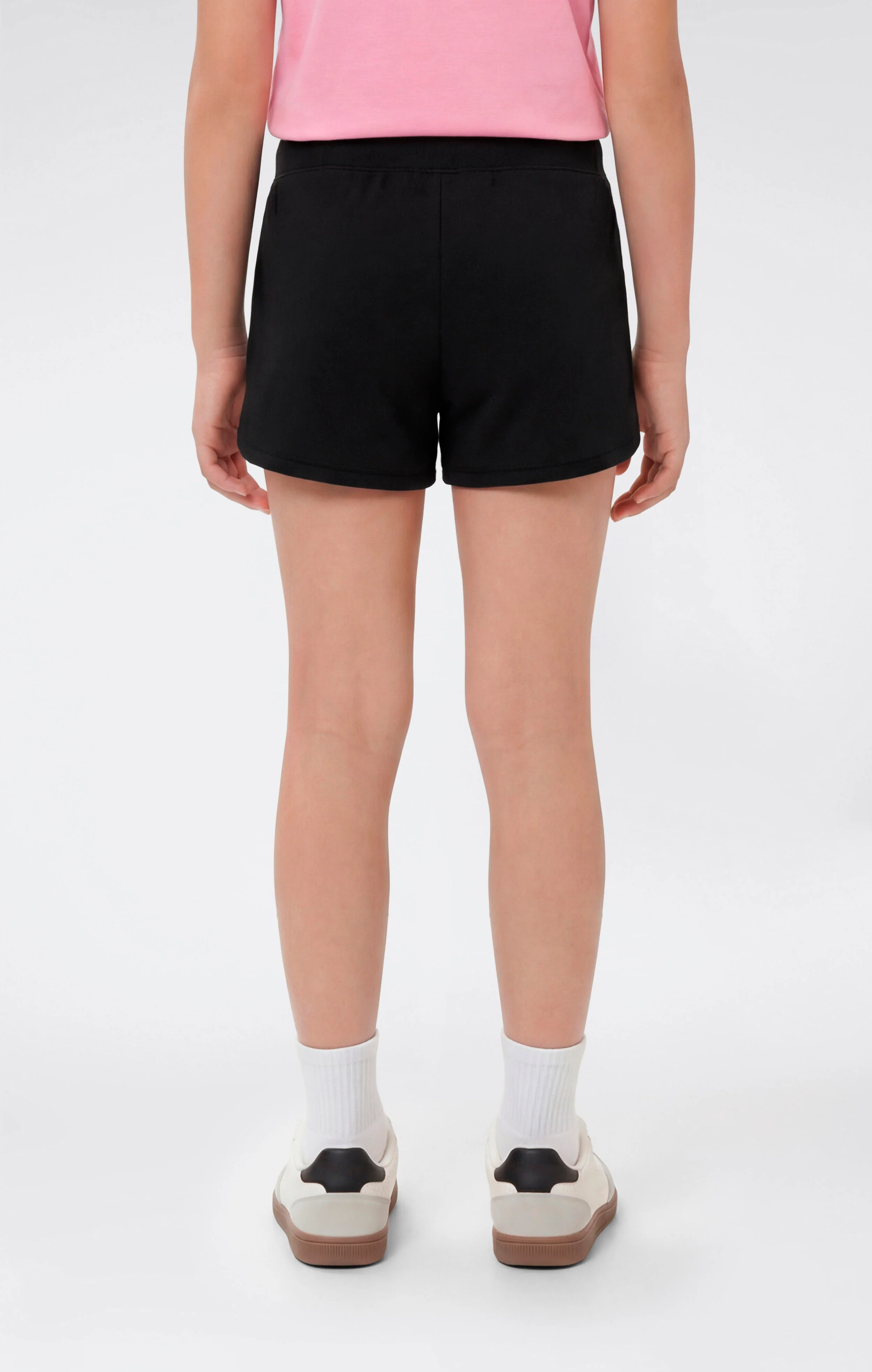 Girls’ Ribbed Cotton Shorts Icons - Image 3