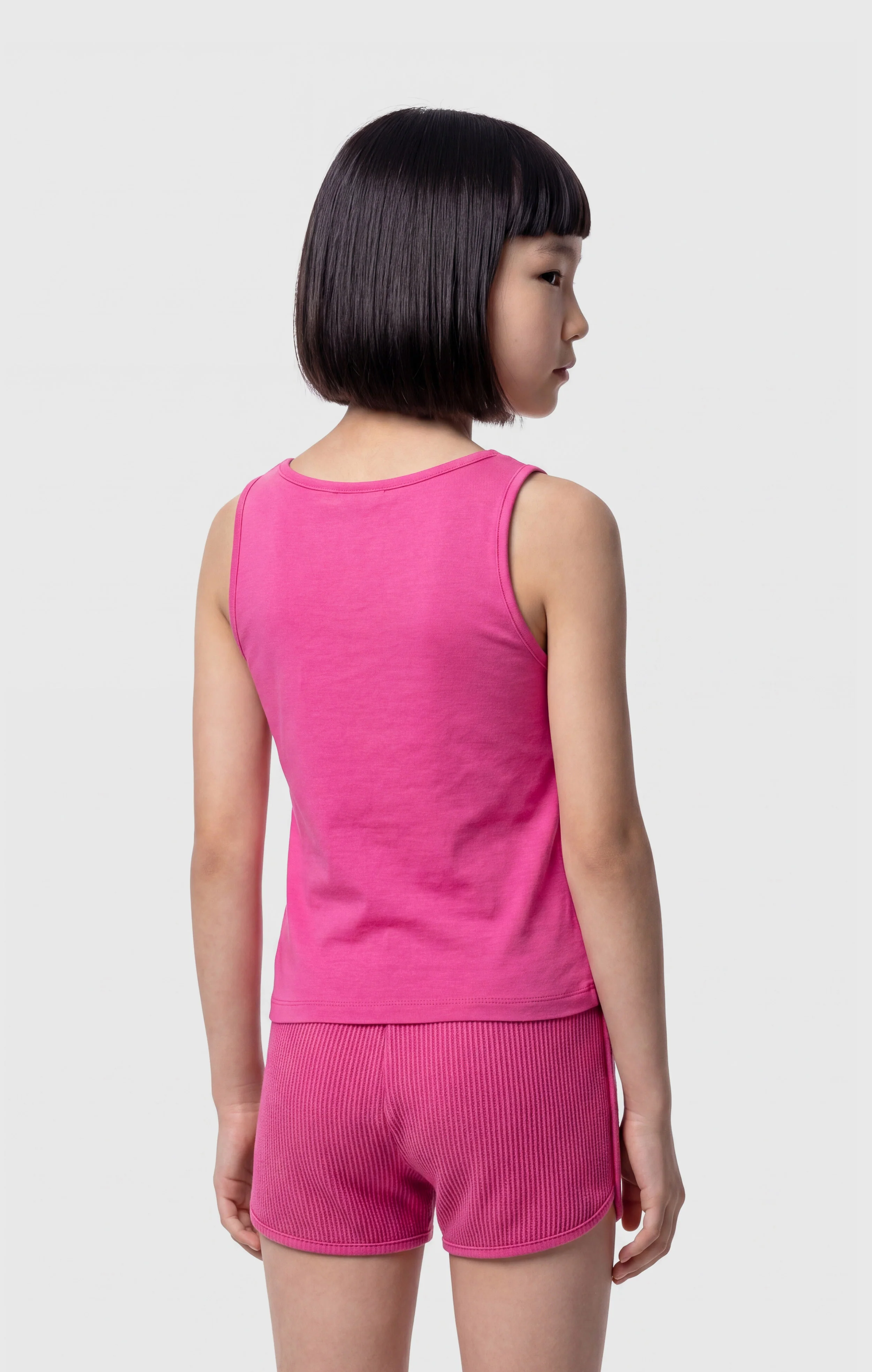 Girls’ Ribbed Cotton Tank Top - Image 3