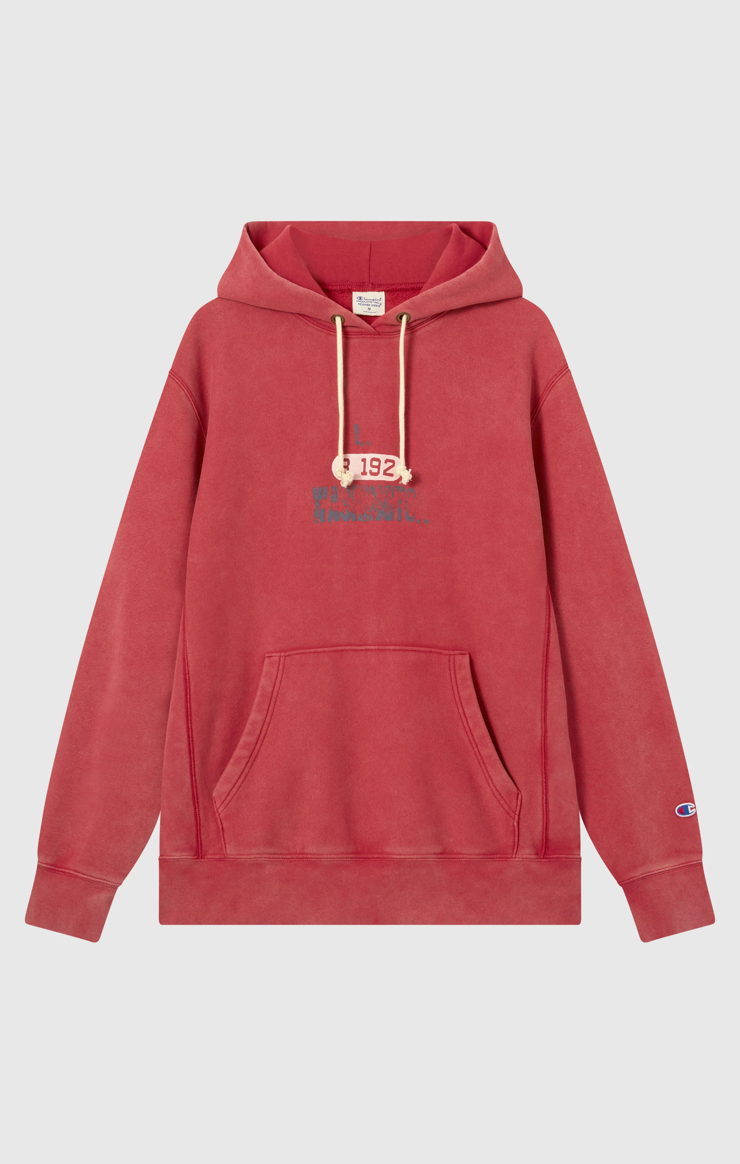 Heavyweight Men's Hooded Sweatshirt with Brushed Interior and Print Reverse Weave - Image 5