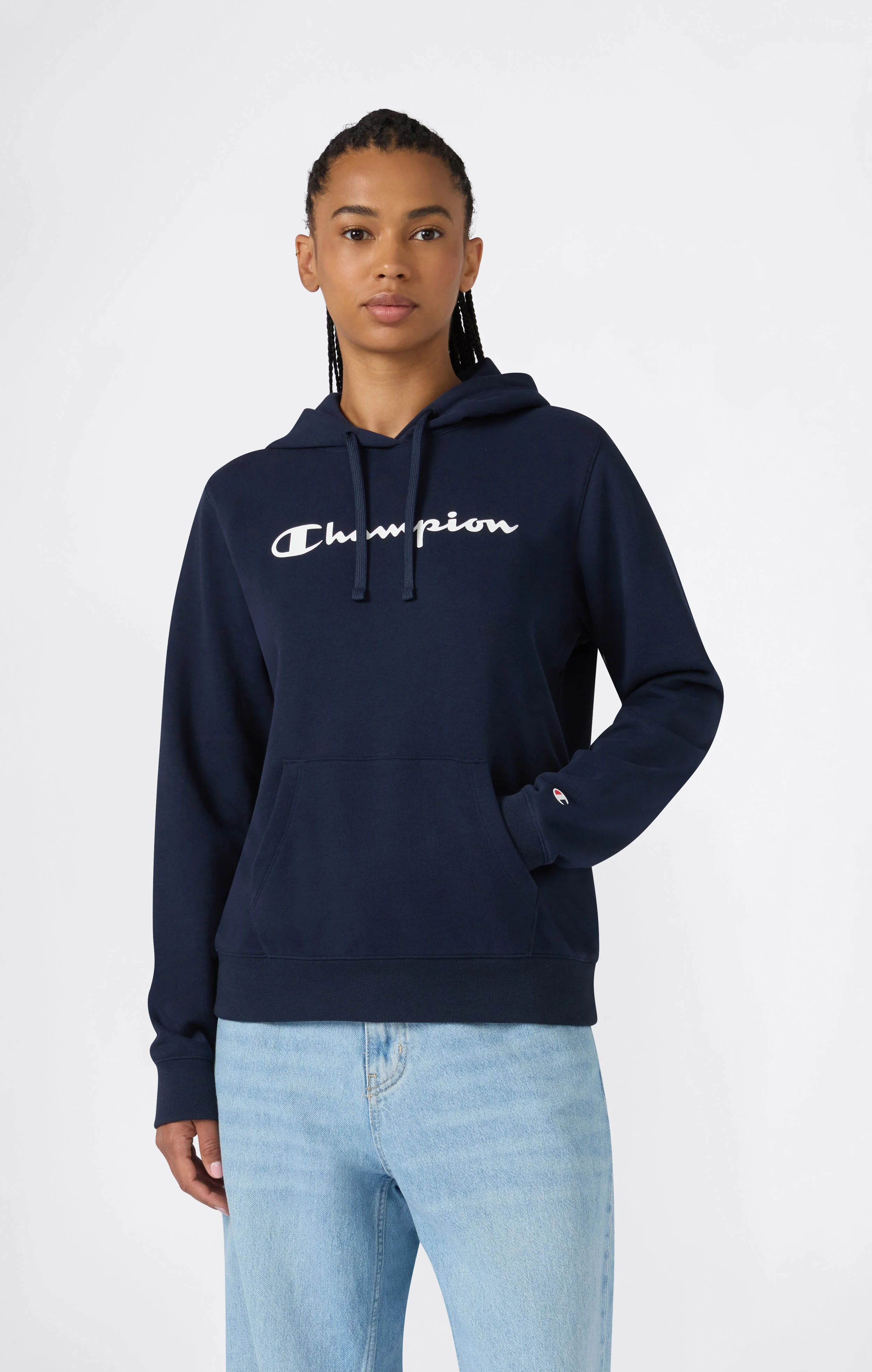 Lightweight Hoodie with Maxi Logo for Women