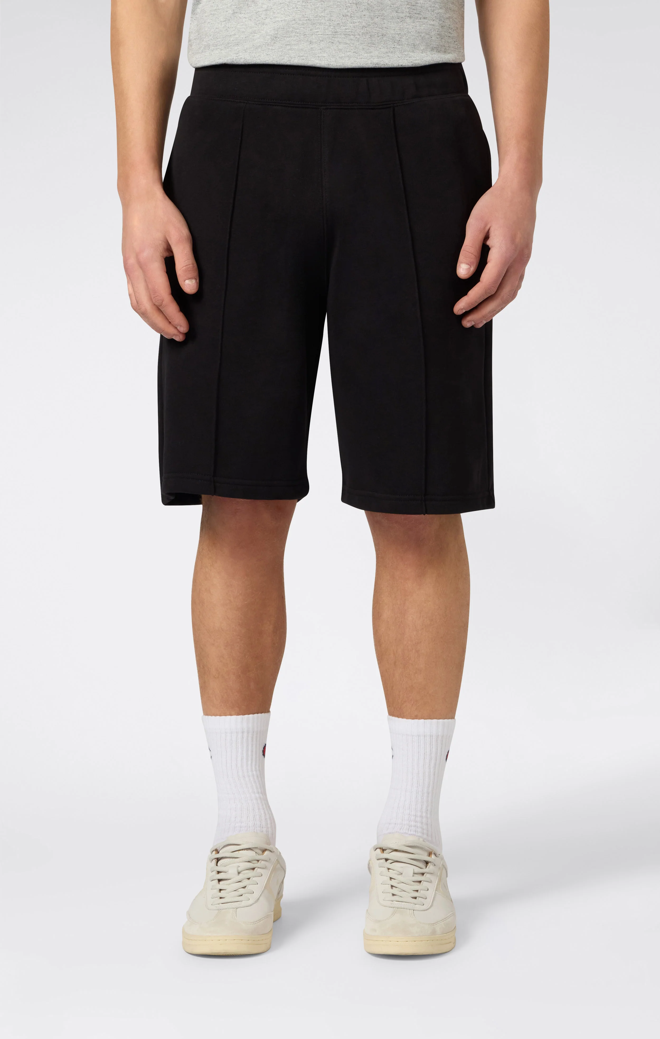 Men’s 9’’ Bermuda Shorts with Stitched Pintuck Icons