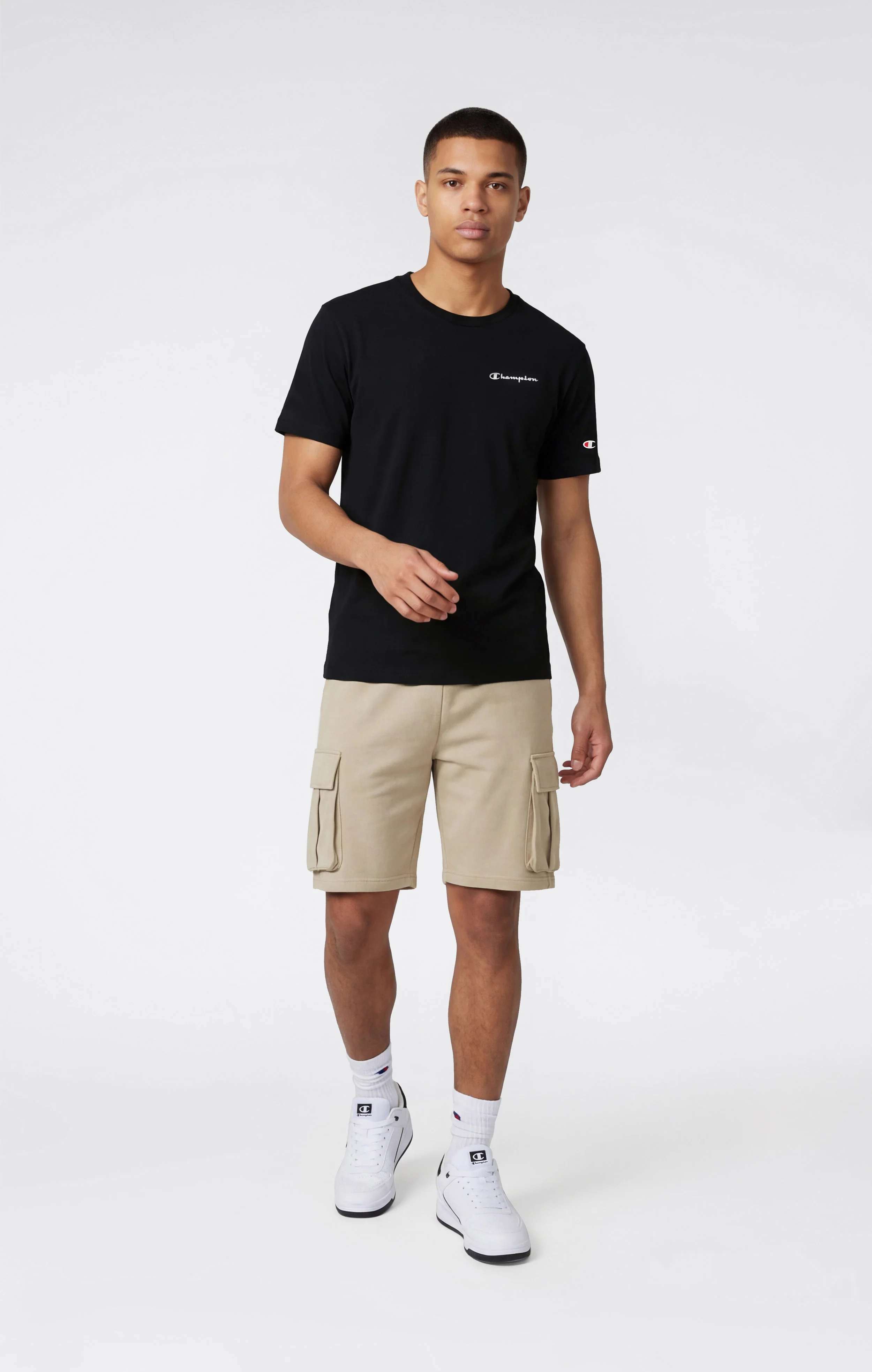 Men’s 9” Fleece Cargo Shorts Icons - Image 2