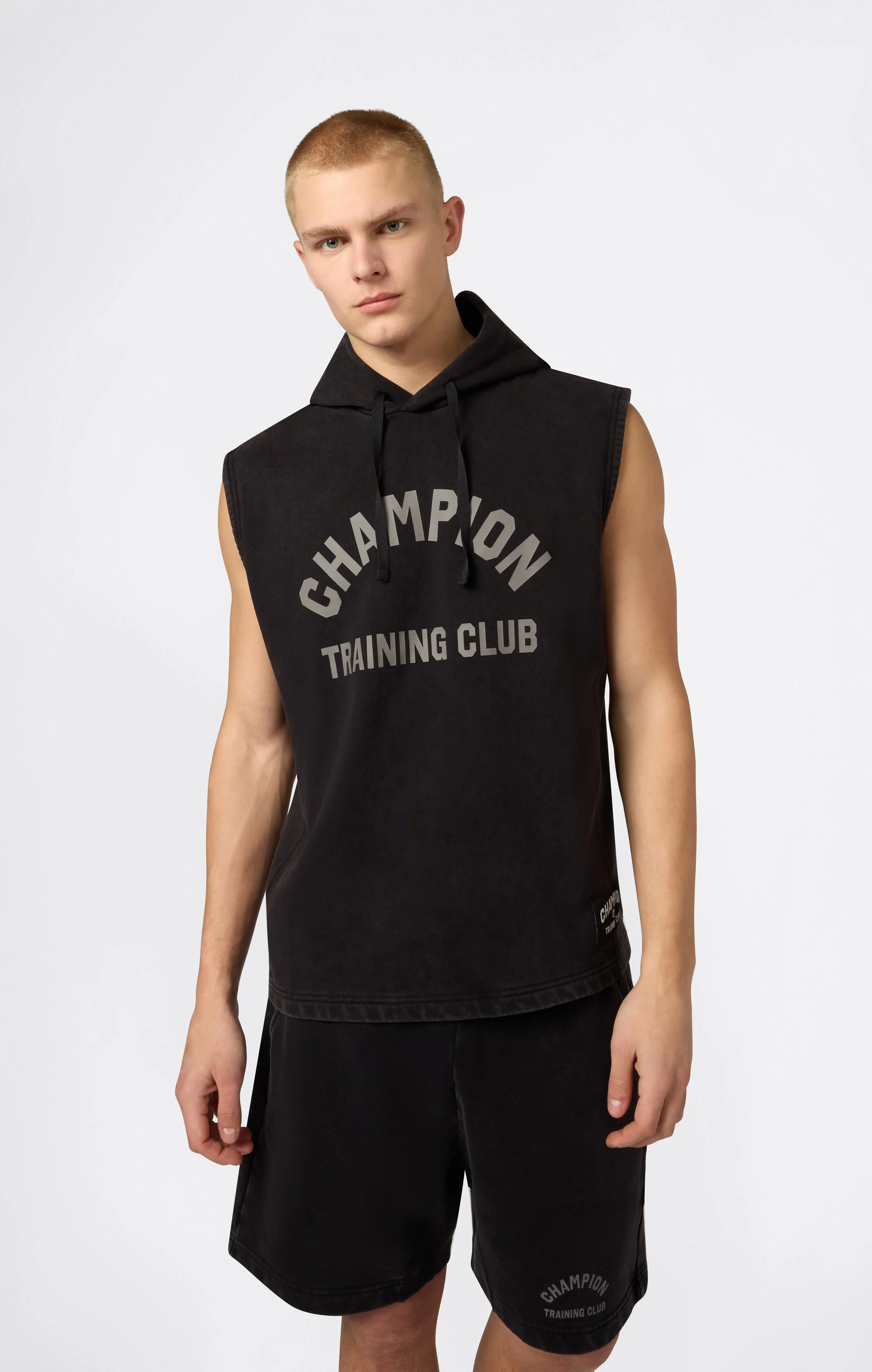 Men’s Boxing-Inspired Hooded Tank Top