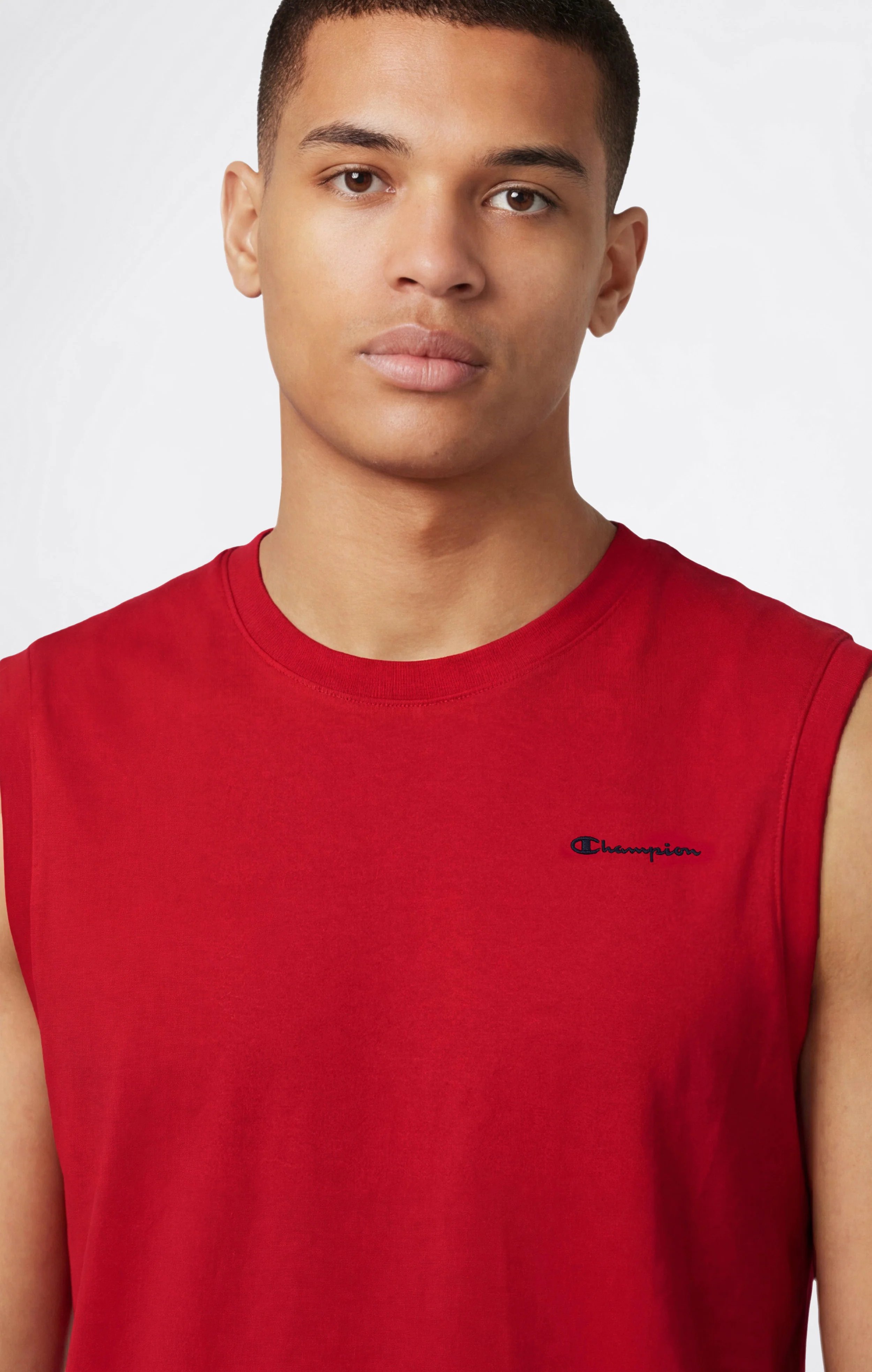 Men’s Cotton Tank Top with Small Logo Icons - Image 4
