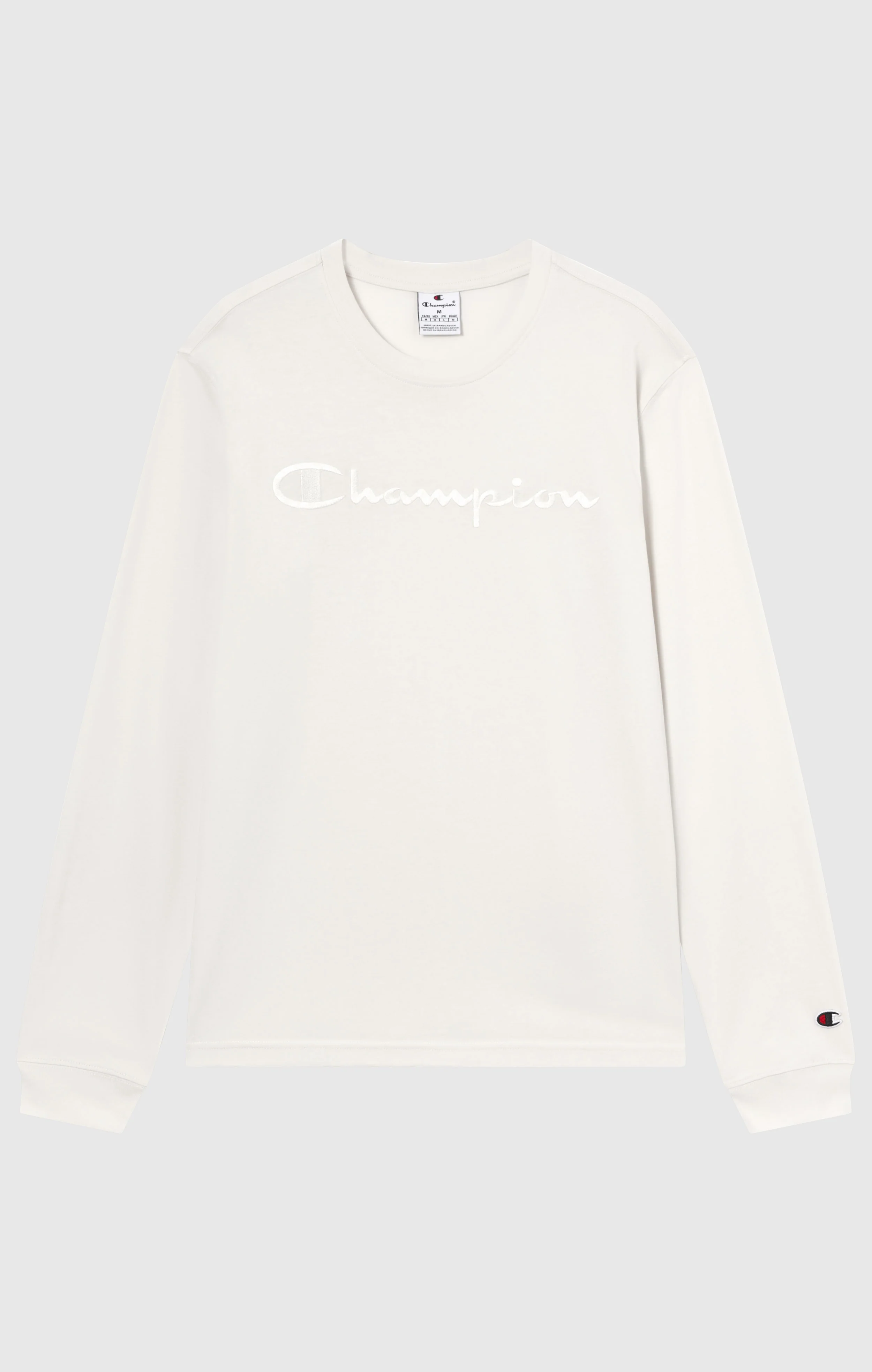 Men’s Crewneck Long Sleeve With Big Embroidery Logo T-Shirt Icons - Image 6