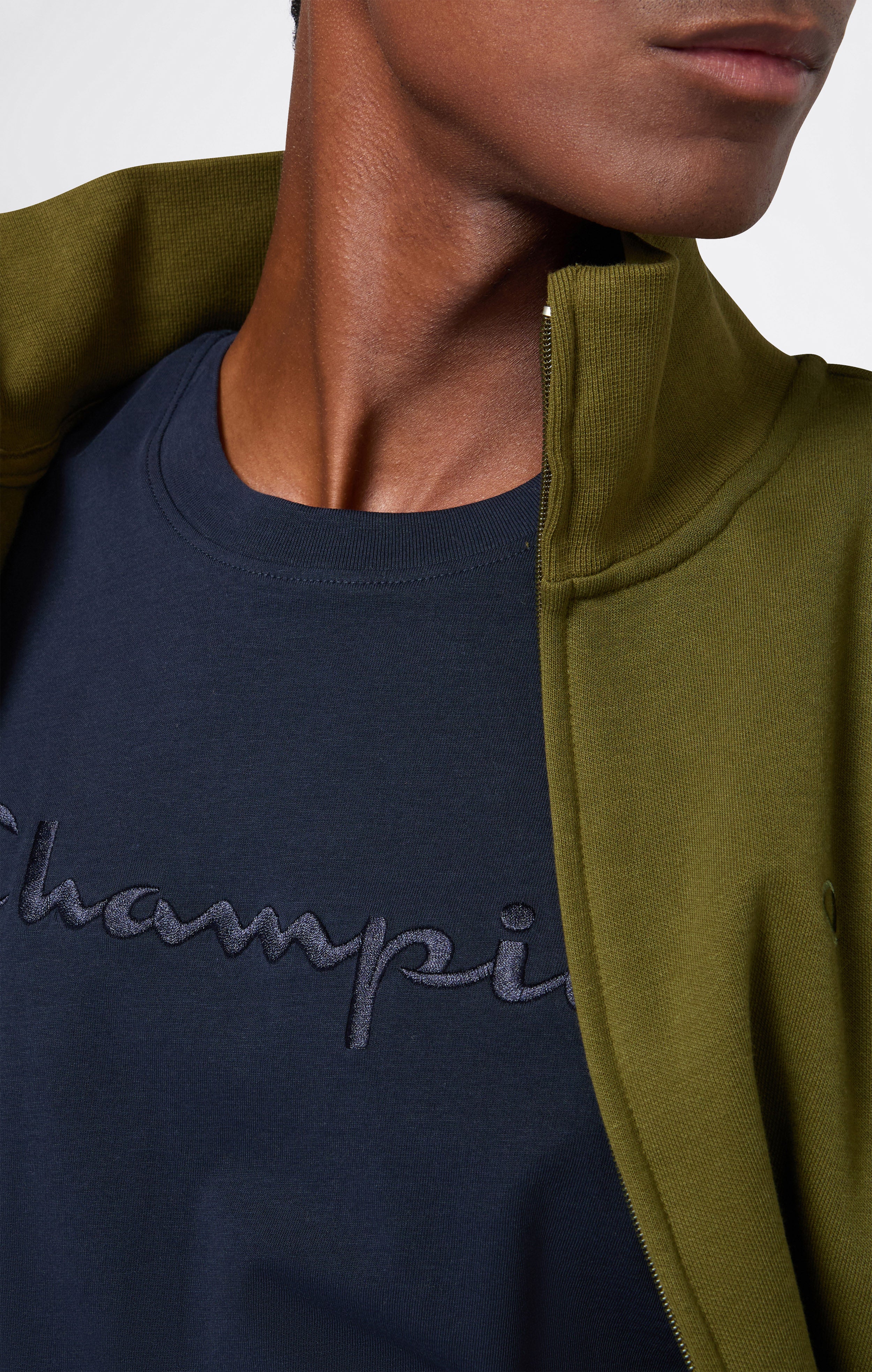 Men’s Crewneck Long Sleeve With Big Embroidery Logo T-Shirt Icons - Image 3