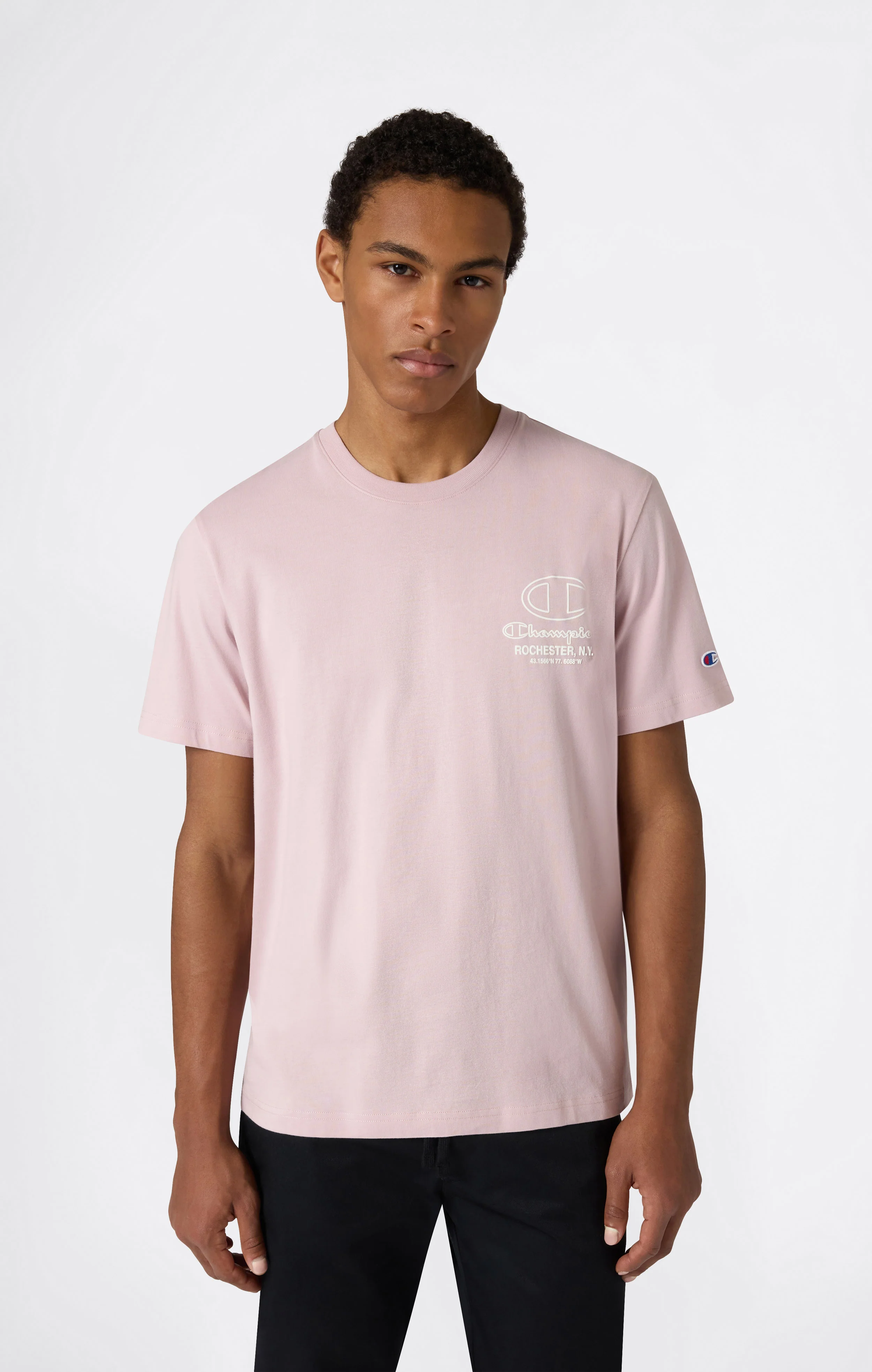 Men’s Crewneck T-Shirt With Puff Print Graphic