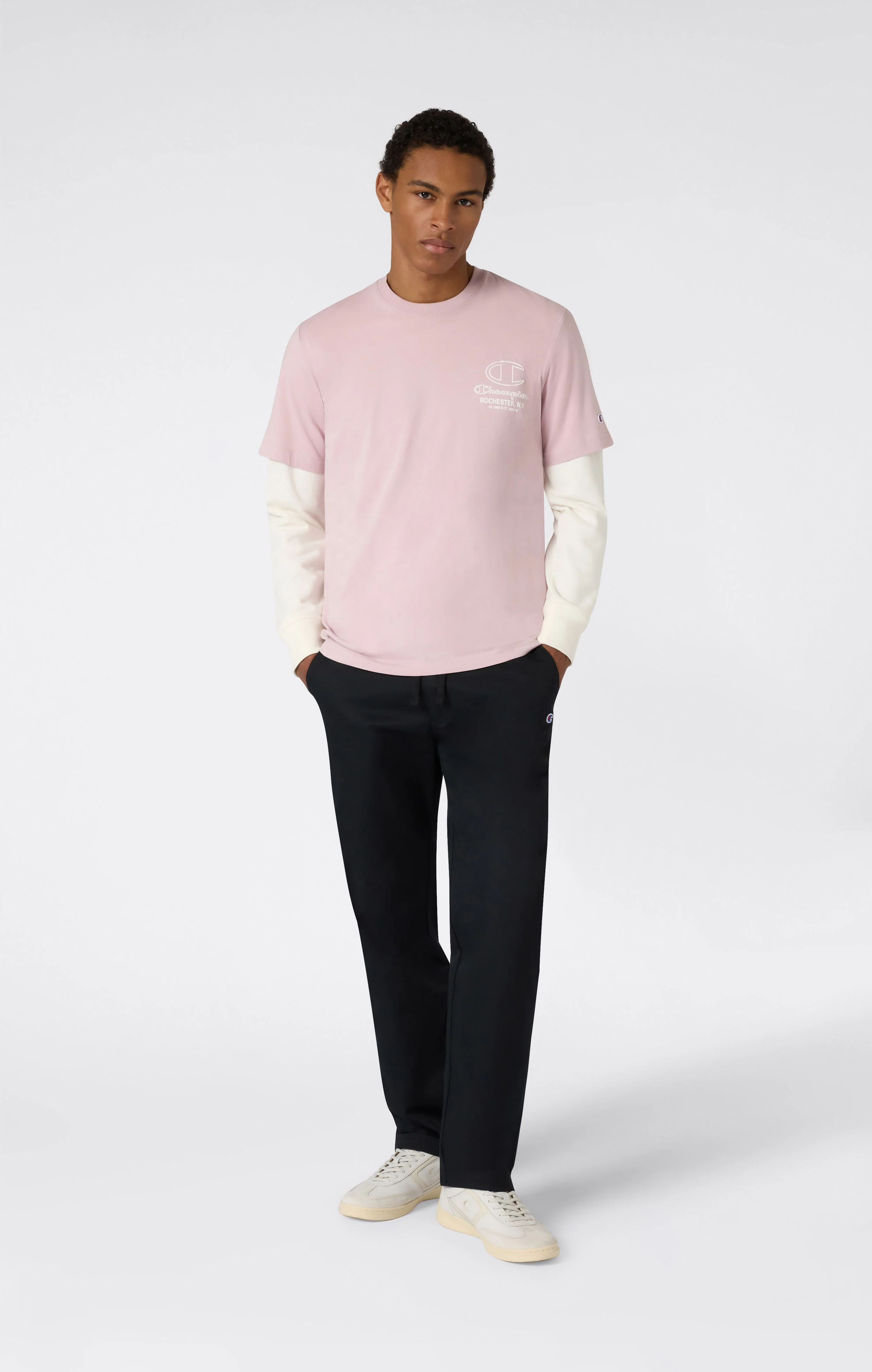 Men’s Crewneck T-Shirt With Puff Print Graphic - Image 4