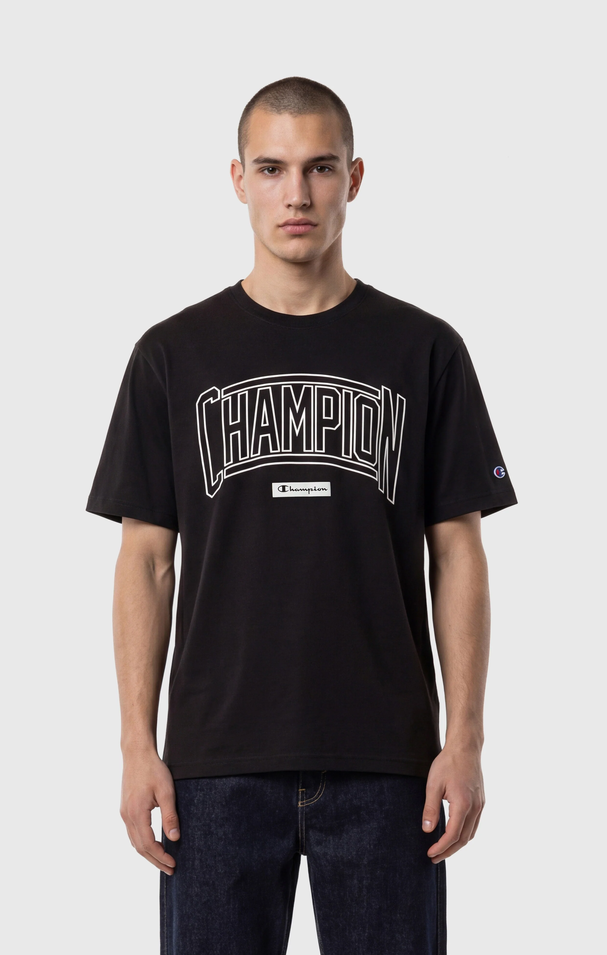 Men’s Crewneck T-Shirt With Puff Print Logo
