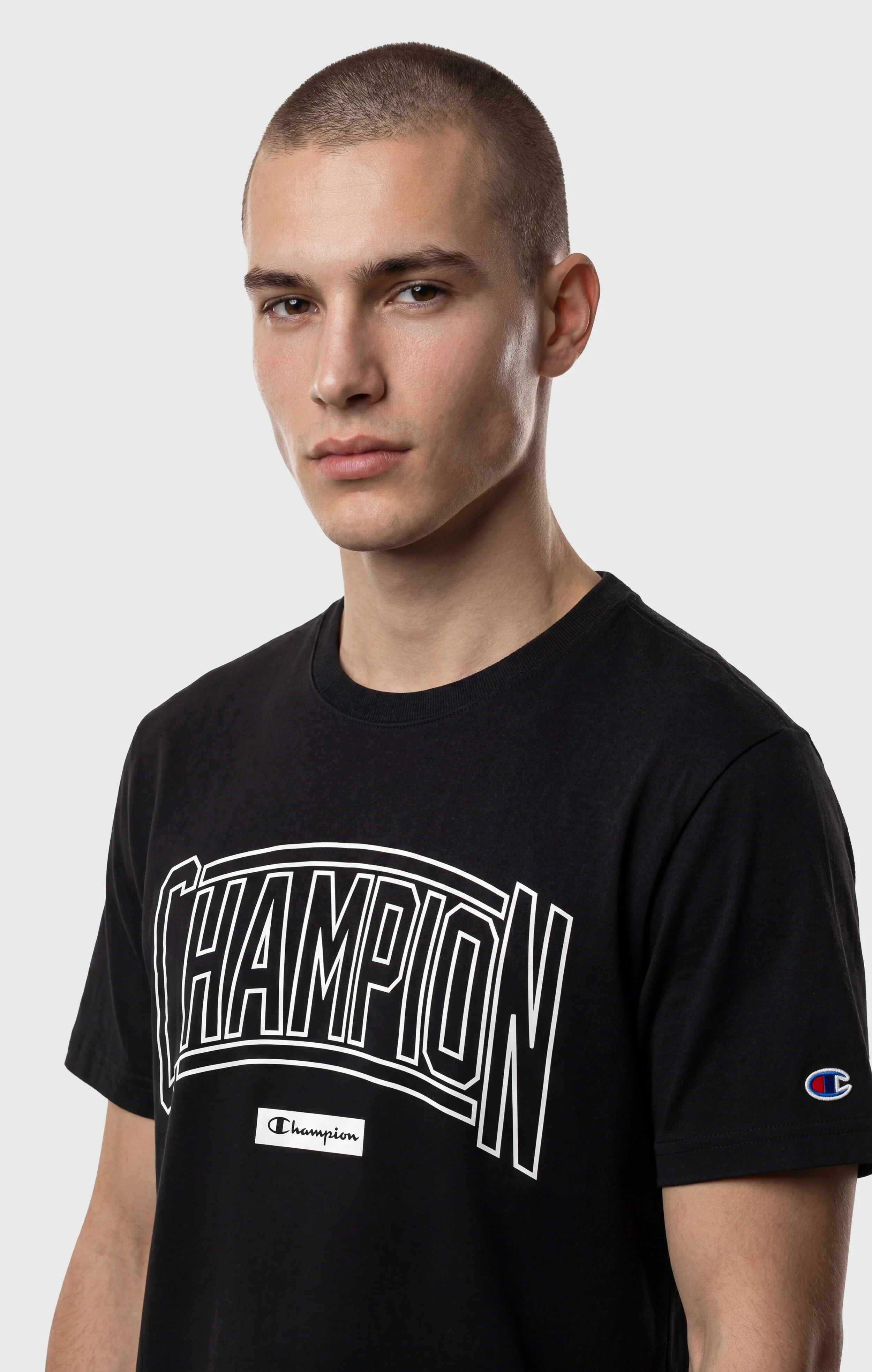 Men’s Crewneck T-Shirt With Puff Print Logo - Image 4