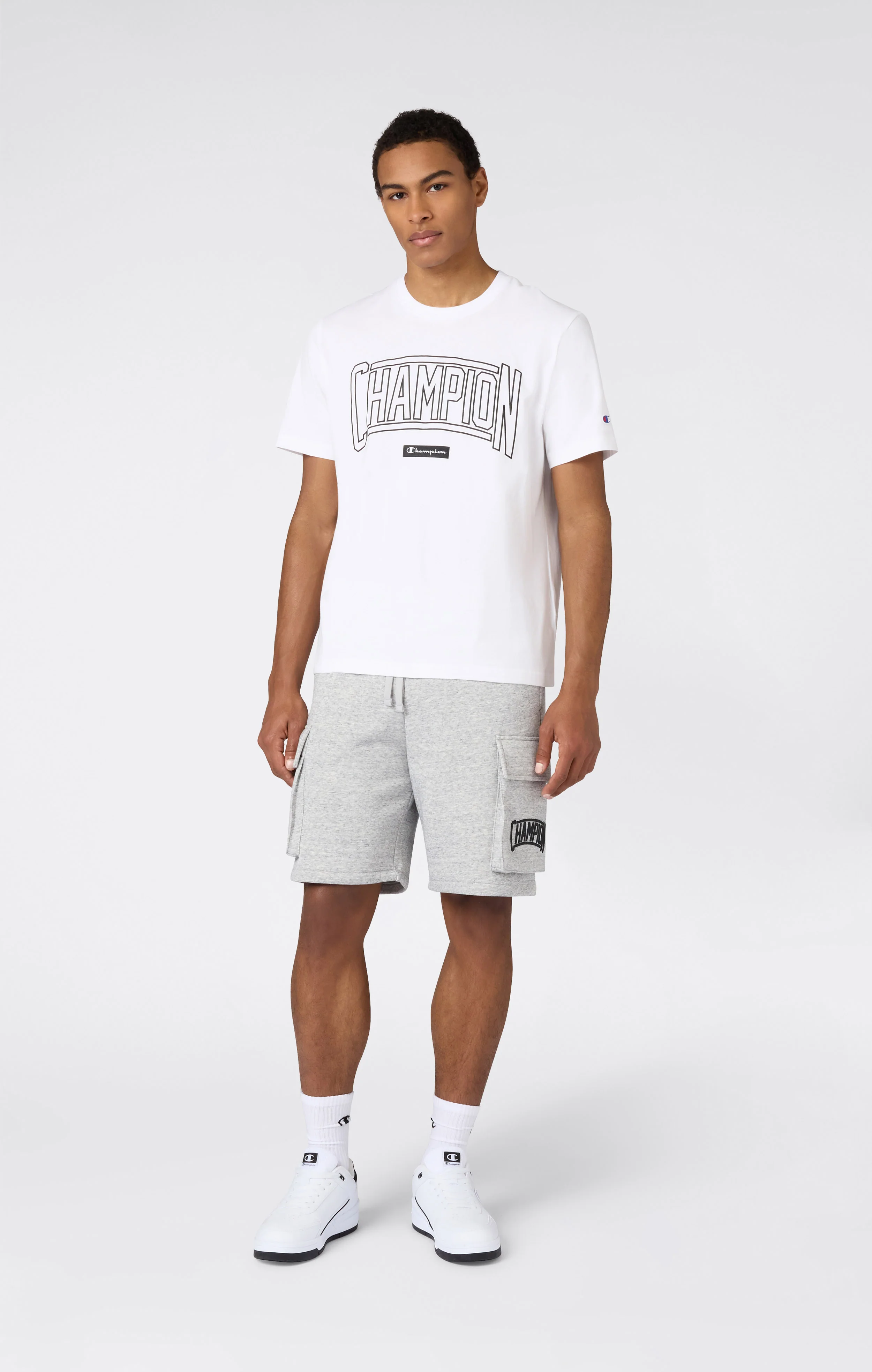 Men’s Crewneck T-Shirt With Puff Print Logo - Image 4