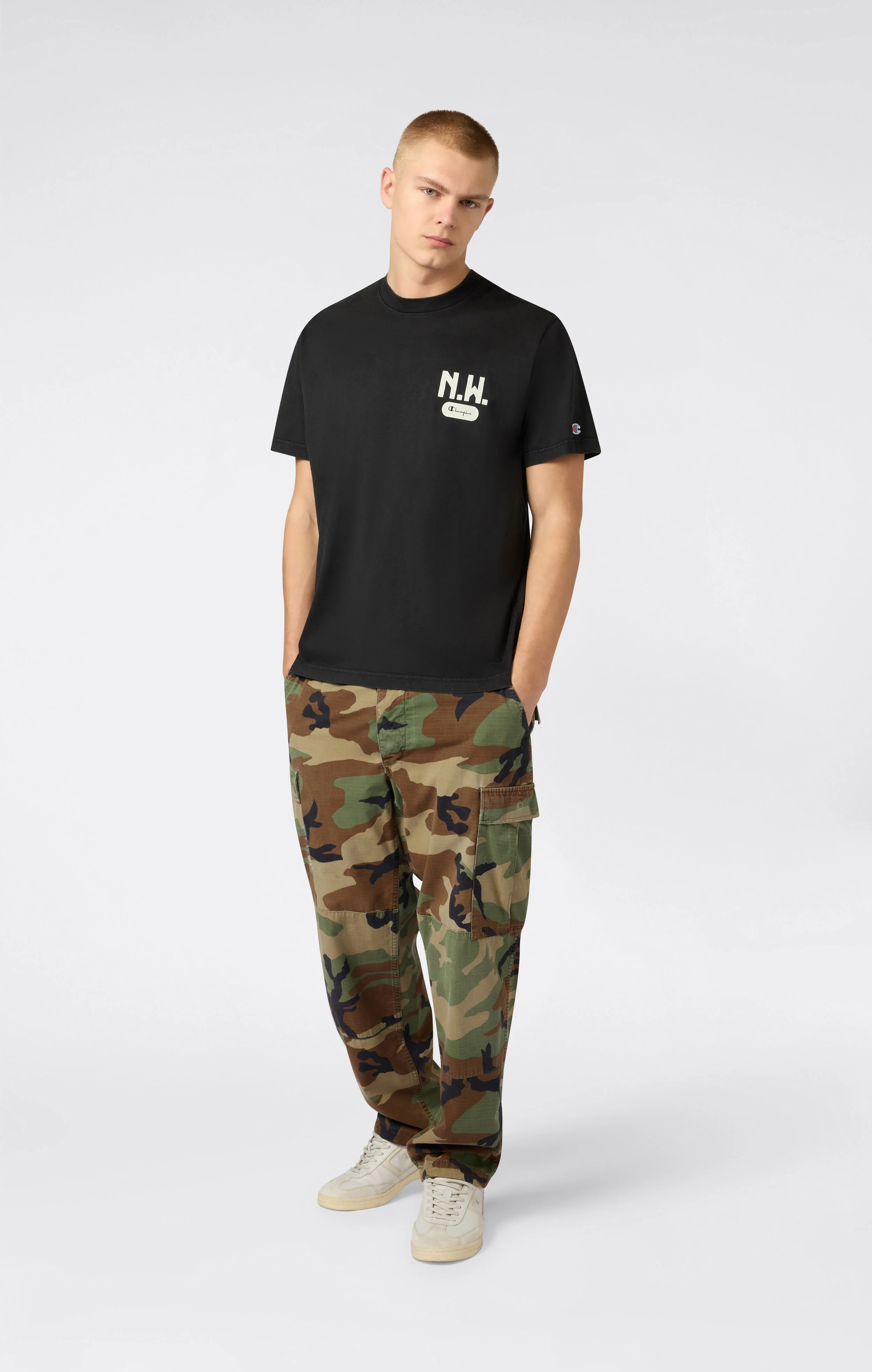 Men’s East West T-Shirt with Front and Back Graphic - Image 2