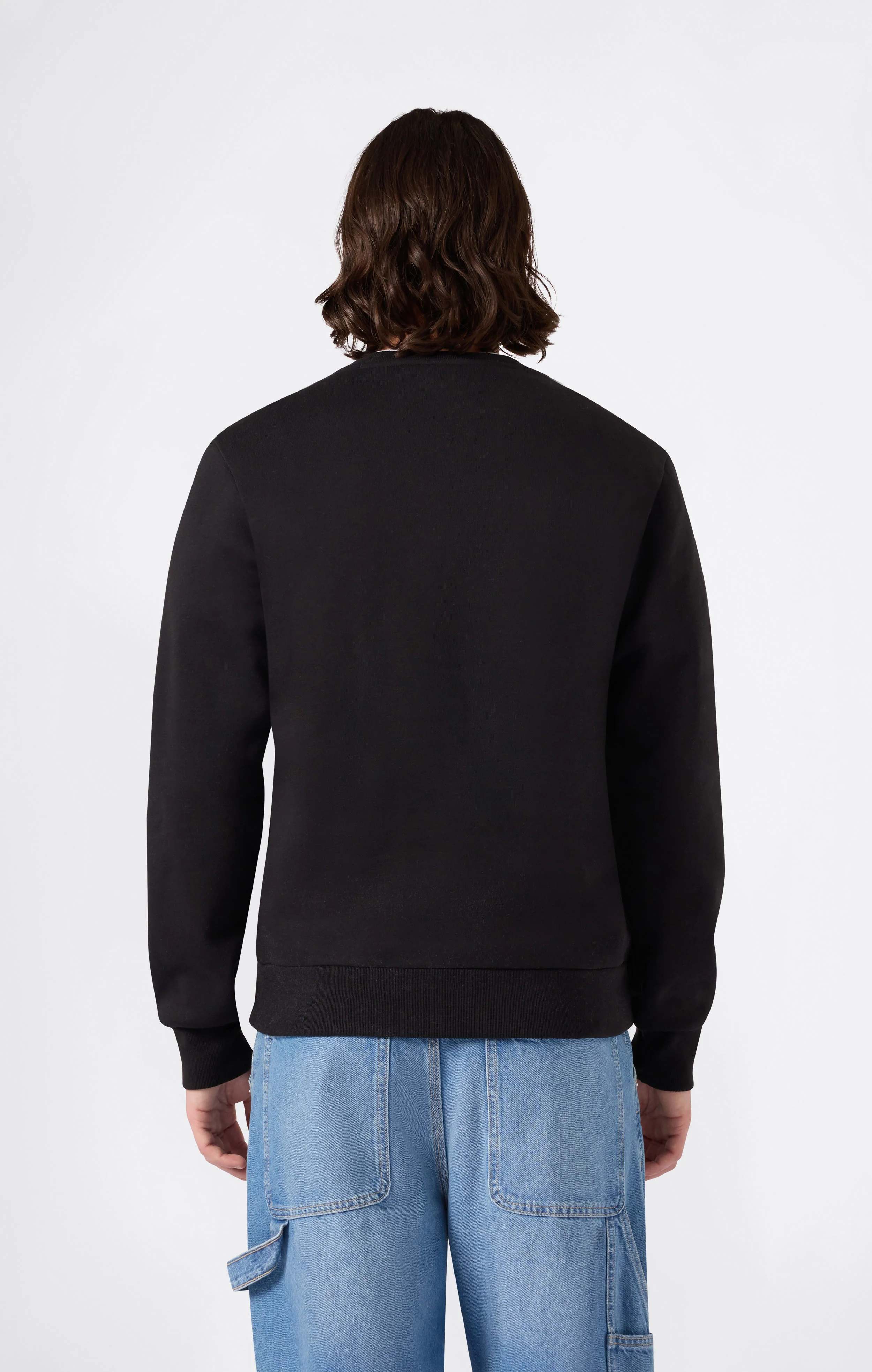 Men’s Fleece Crewneck Sweatshirt Script Logo - Image 3