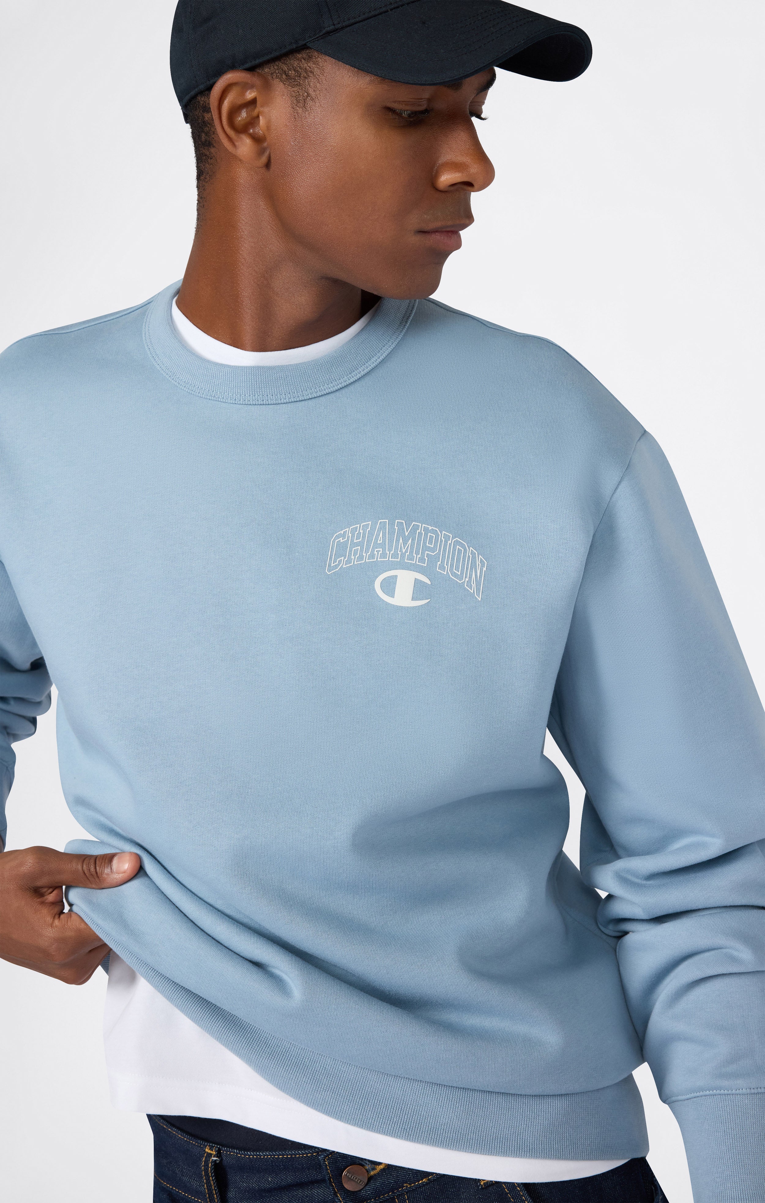 Men’s Fleece Crewneck Sweatshirt Street Varsity - Image 5