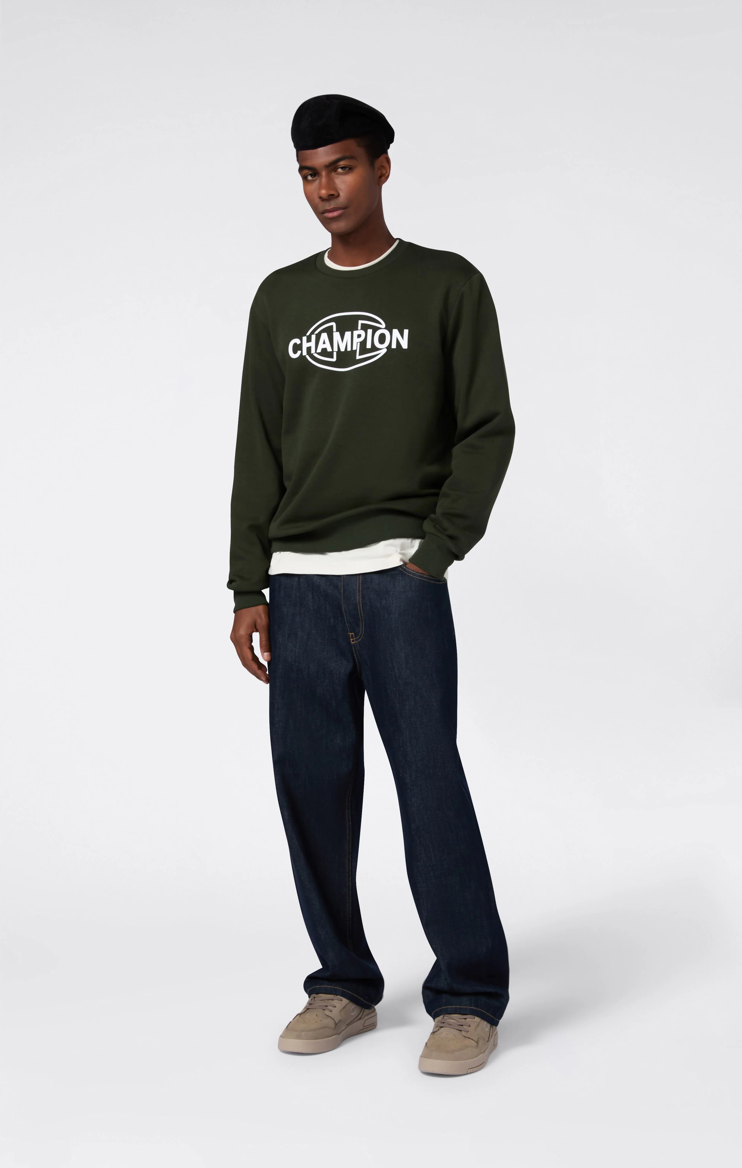 Men’s Fleece Crewneck Sweatshirt with Graphics - Image 2