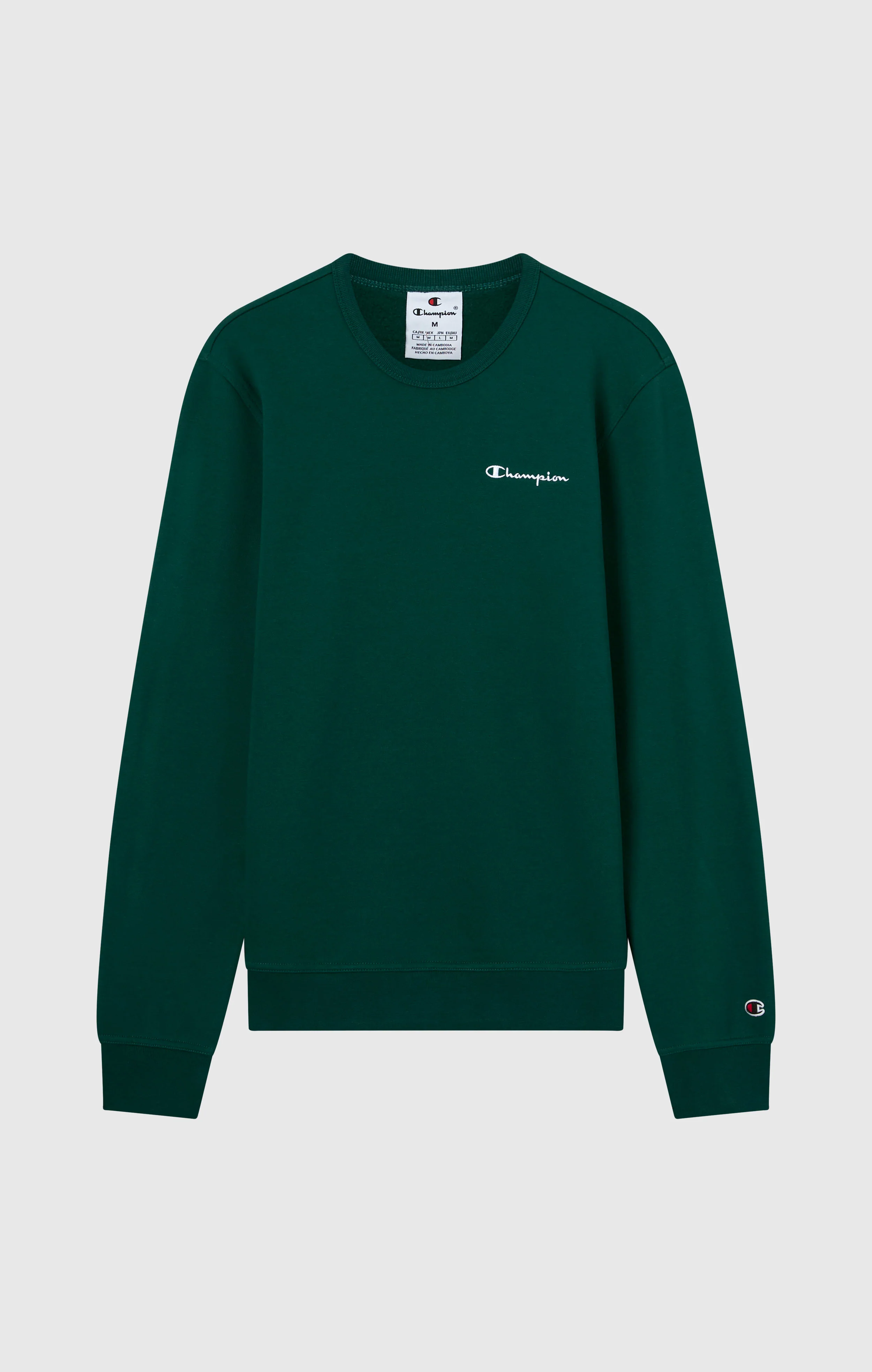 Men’s Fleece Crewneck Sweatshirt with Small Embroidered Logo Icons - Image 6