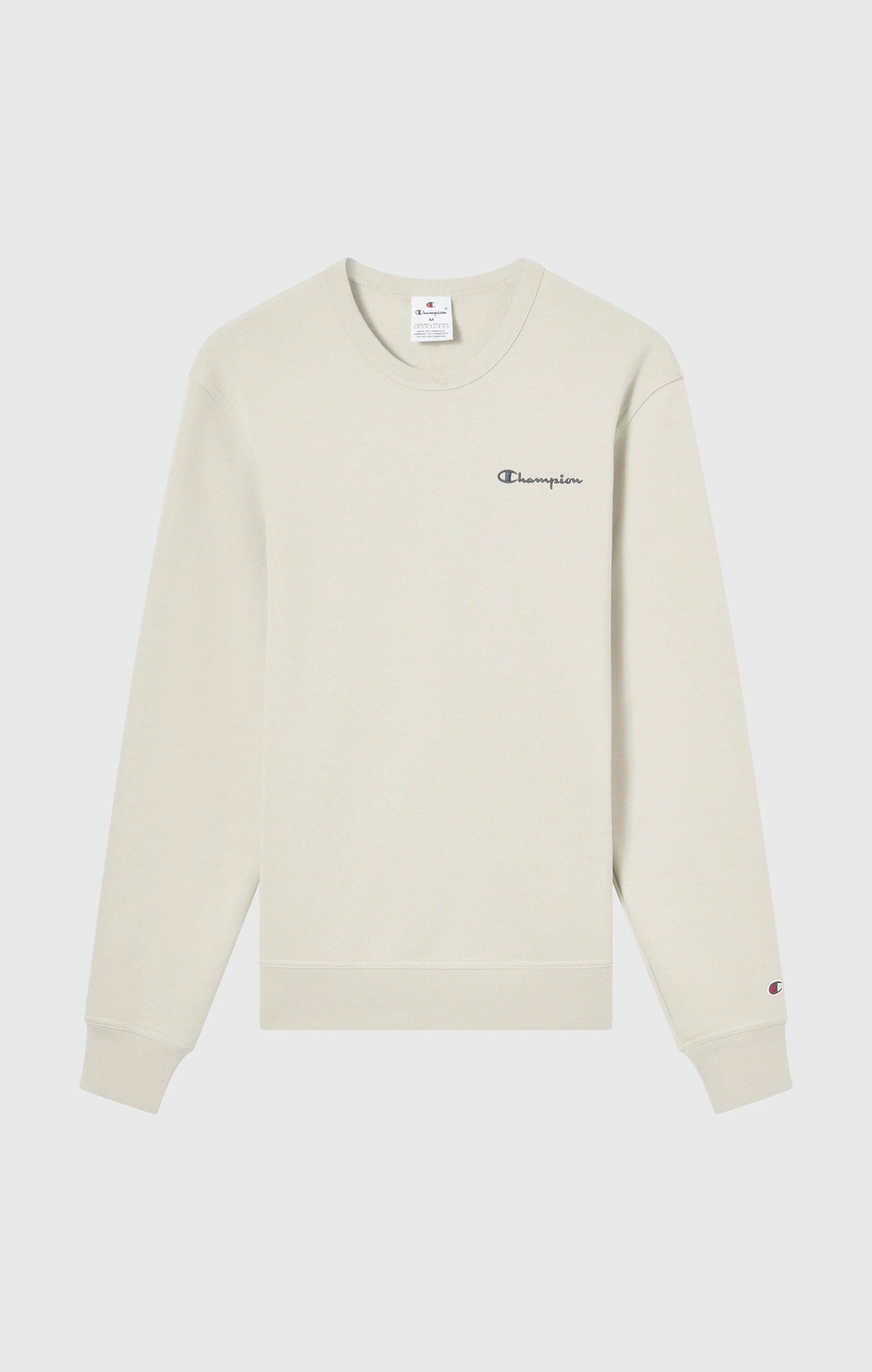 Men’s Fleece Crewneck Sweatshirt with Small Embroidered Logo Icons - Image 5
