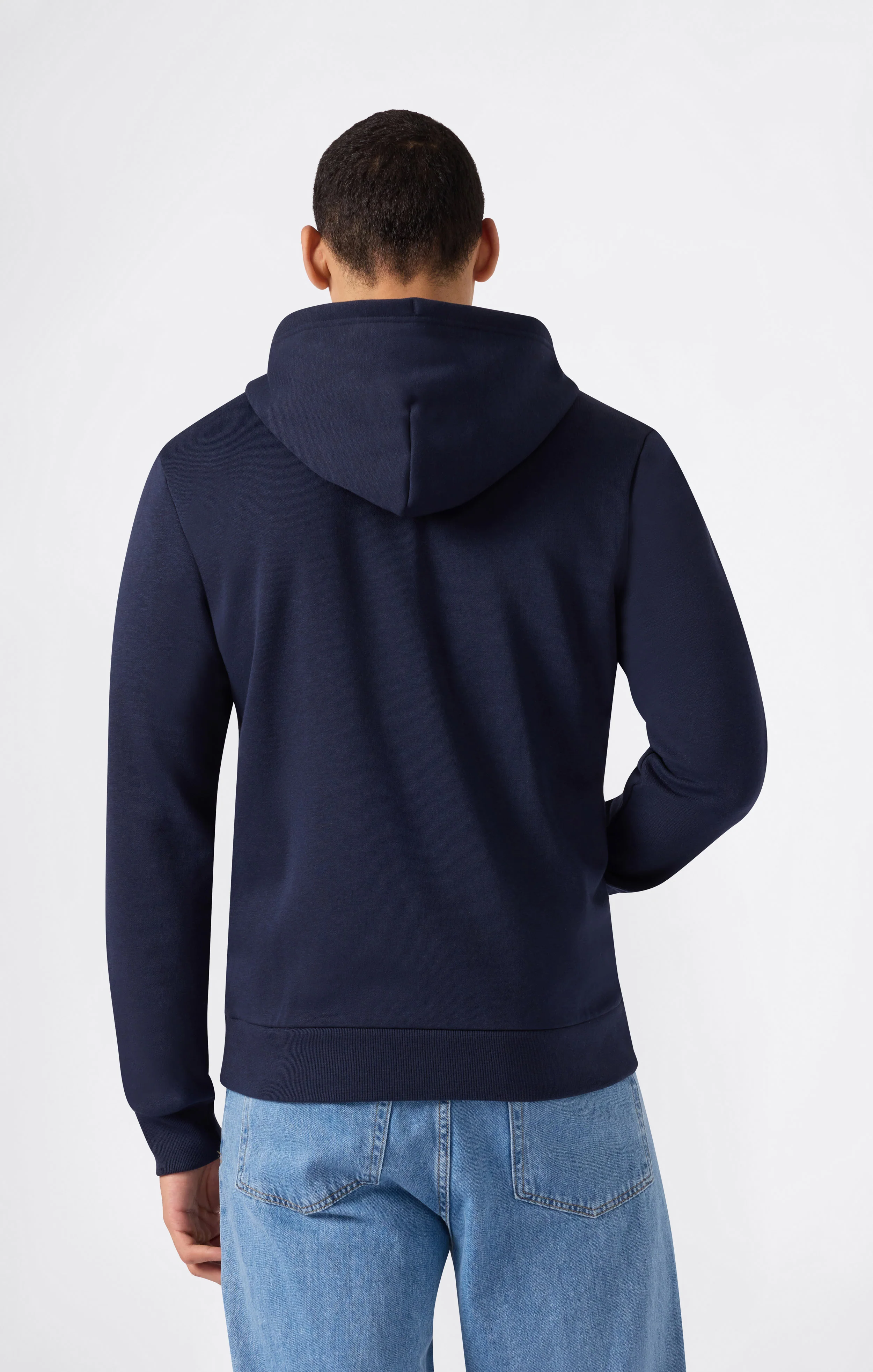 Men’s Fleece Full Zip Hoodie Script Logo - Image 4